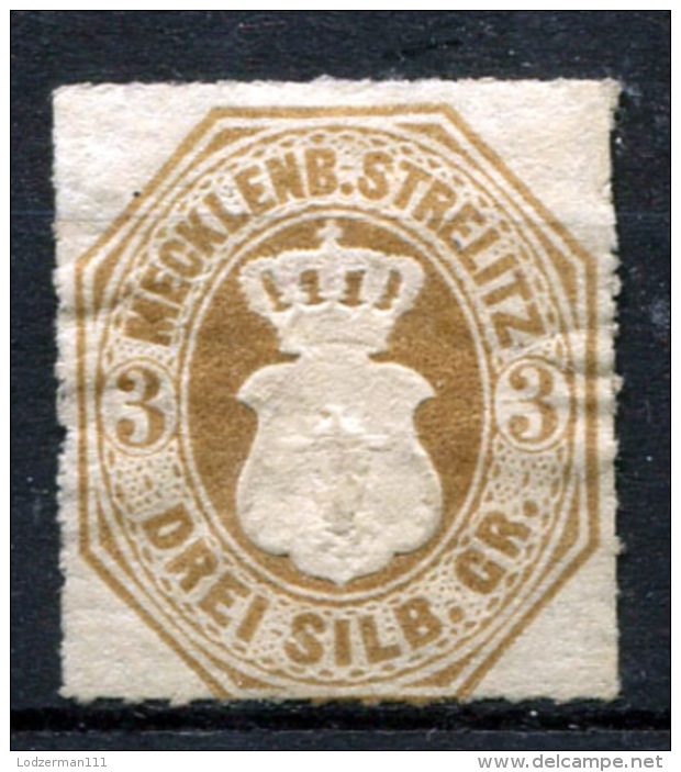 MECKLENBURG-STRELITZ 1864 - Mi.6 (Sc.6) MH (VF) - Mecklenbourg-Strelitz