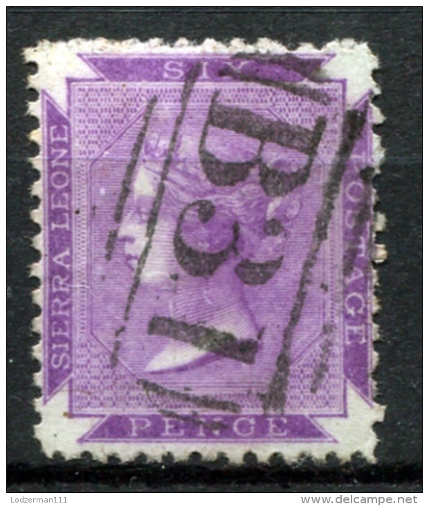 SIERRA LEONE 1872 Unwmk Perf.12.5 - Mi.2 (Yv.4, Sc.5) Used (perfect) VF - Sierra Leone (...-1960)