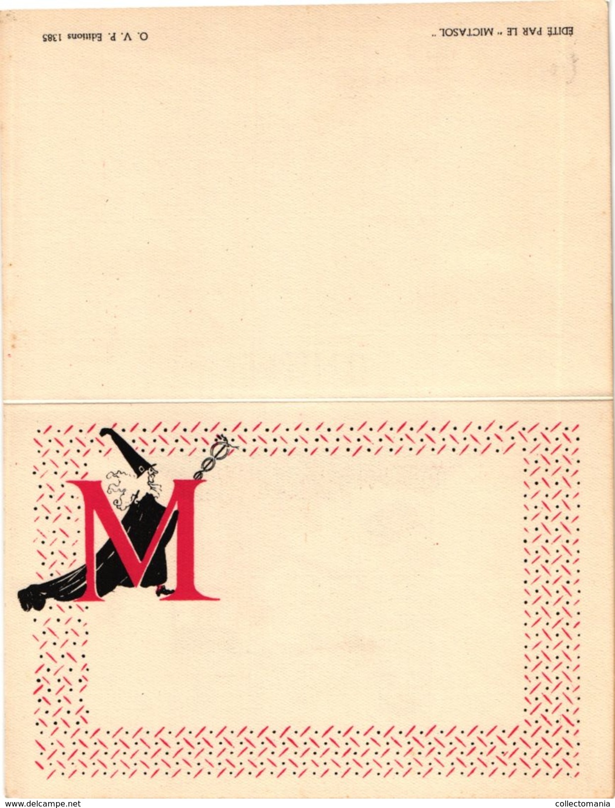3 Cartes Menus Anno 1930'  PUB Mictasol   Illustrateur Roger Cartier   & Felix Lorian - Menus