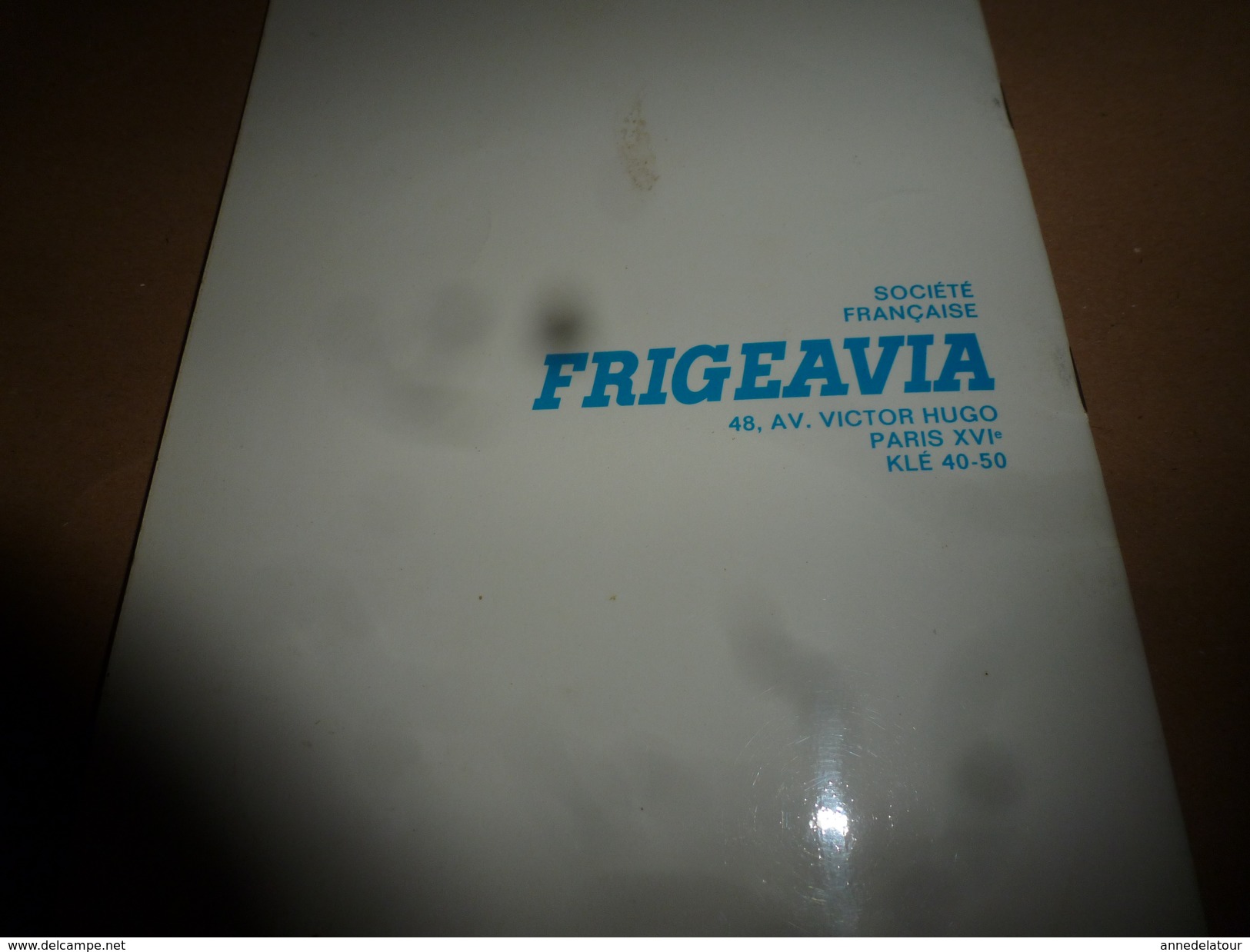 1966 Publicité incluant Certificat de garantie FRIGEAVIA  la technique aviation au service du froid