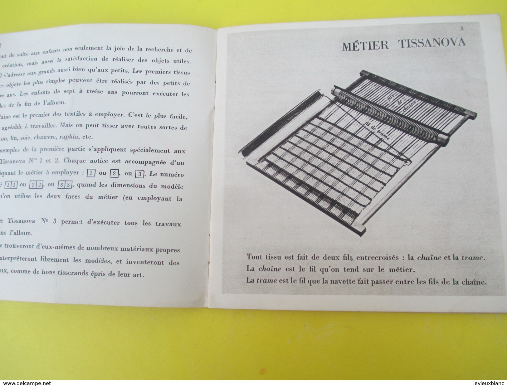 Livre/Pratique/TISSAGES/Premiers Eléments / Manuels Du Pére Castor/ Flammarion/ / 1947   LIV135 - Bricolage / Technique