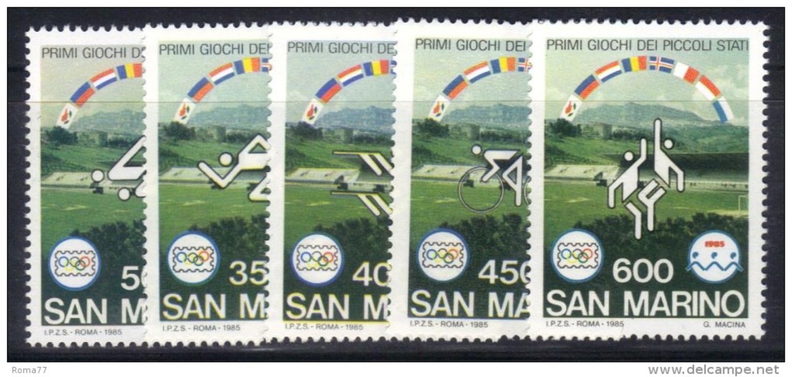 SAN MARINO 1985 , La Serie N. 1156/60   ***  MNH . GIOCHI - Nuovi