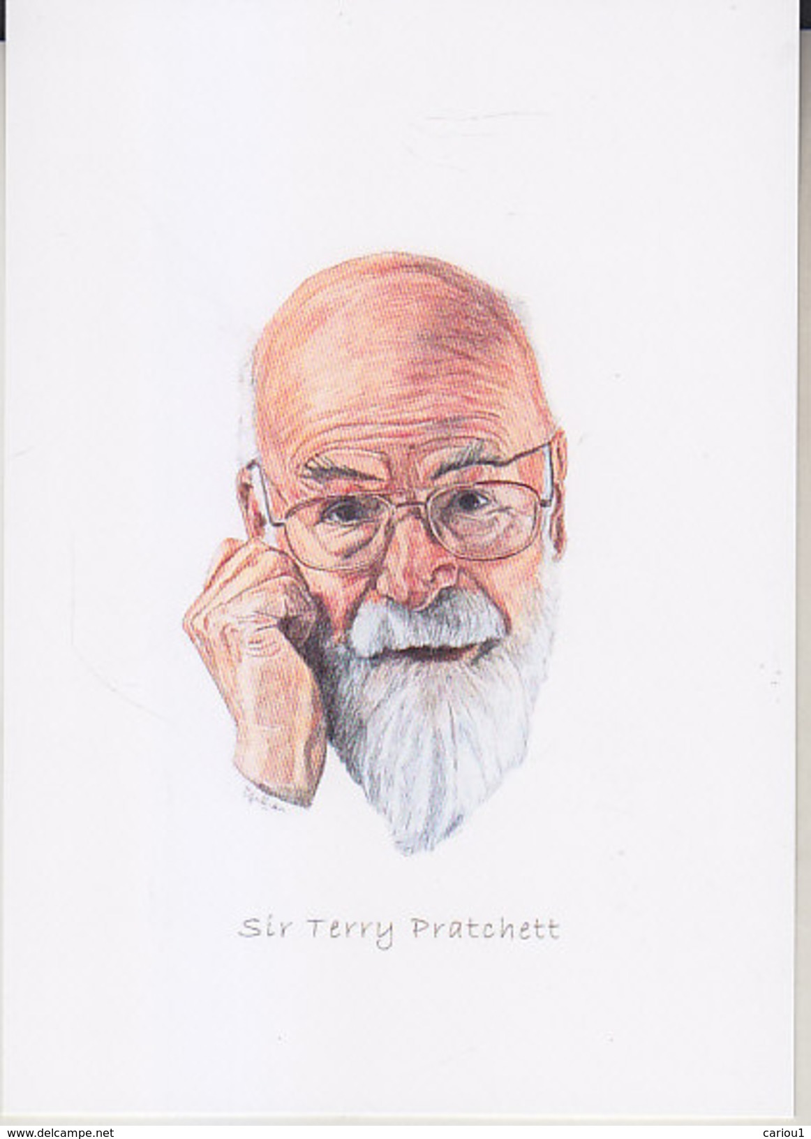 C1 Carte Postale DESSIN JULLIAN Auteur SF Sir Terry PRATCHETT - Autres & Non Classés