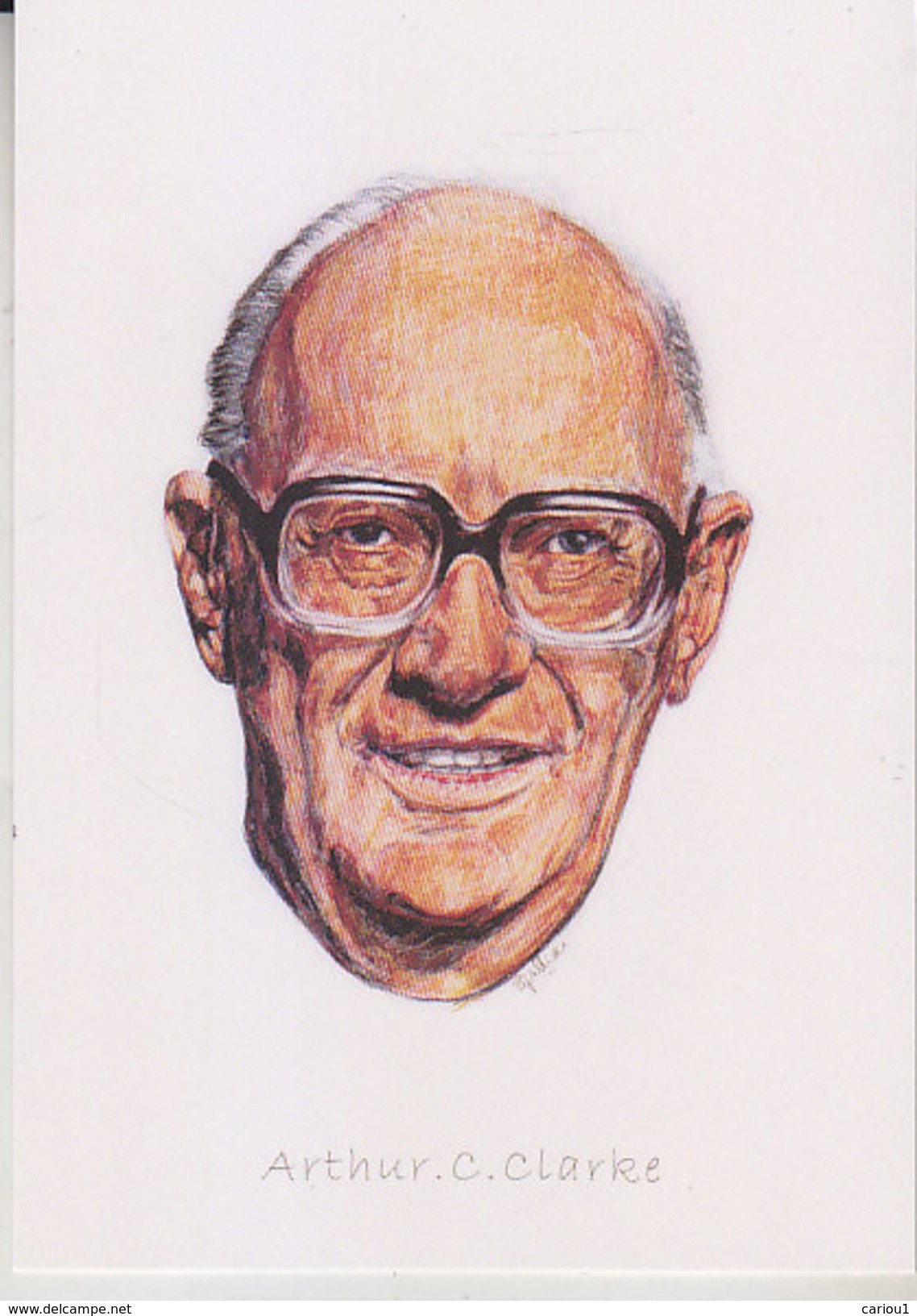 C1 Carte Postale DESSIN JULLIAN Auteur SF Arthur C. CLARKE - Autres & Non Classés