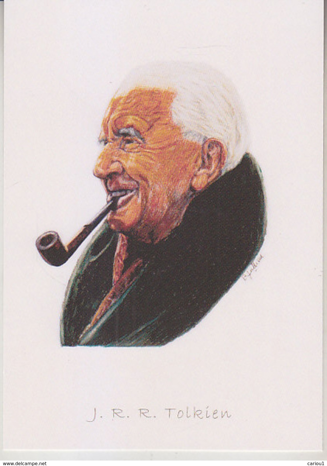 C1 Carte Postale DESSIN JULLIAN Auteur SF J. R. R. TOLKIEN - Autres & Non Classés