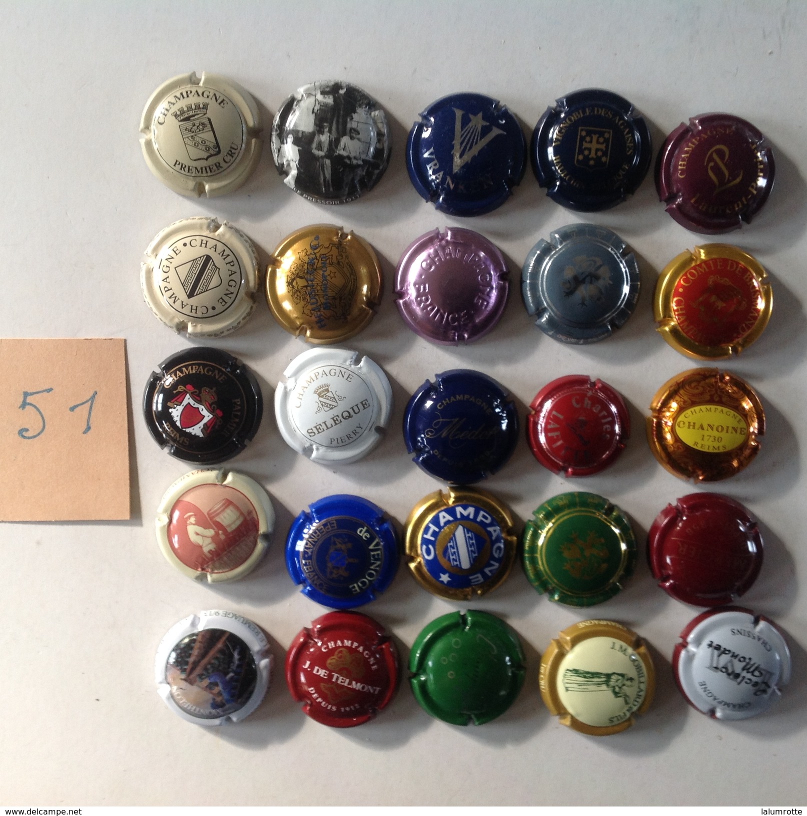 Cap. 51. Lot De 25 Capsules Différentes. - Autres & Non Classés