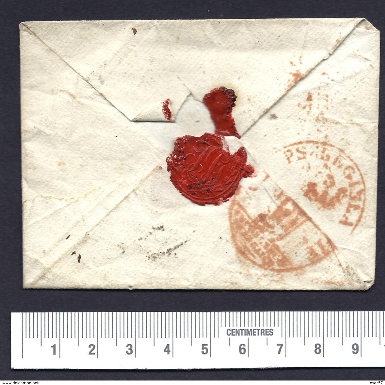 Enveloppe Seule Avec Cachet Bau De Poste Près Le Corps Législatif POLIGNY  JURA - 1701-1800: Précurseurs XVIII