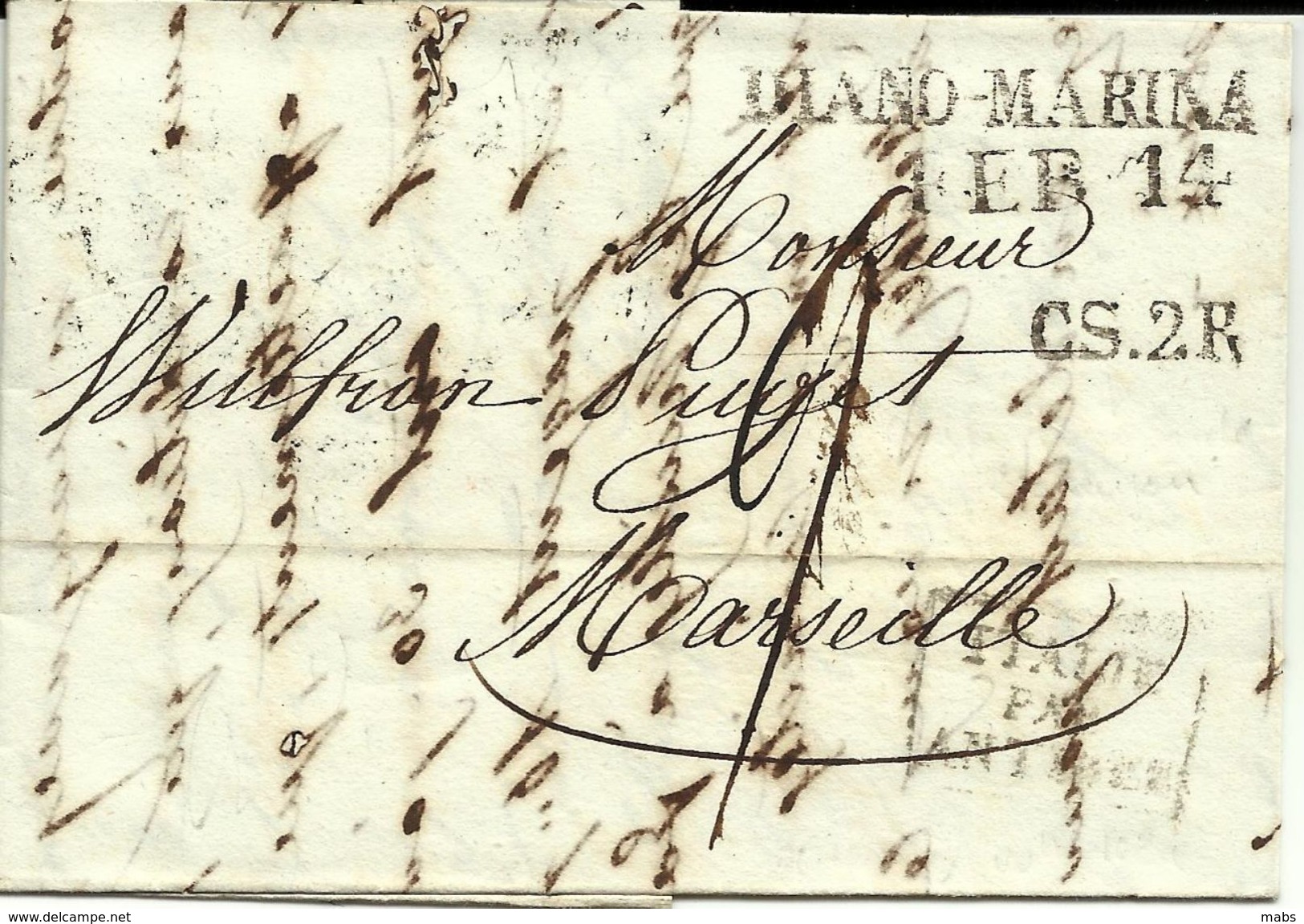 Pre-philately 1826 Sardinia To France - 1. ...-1850 Prefilatelia