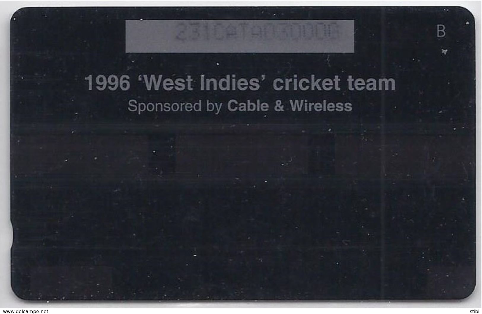 ANTIGUA & BARBUDA - 1996 WEST INDIES CRICKET TEAM - 231CATA - - Antigua Et Barbuda