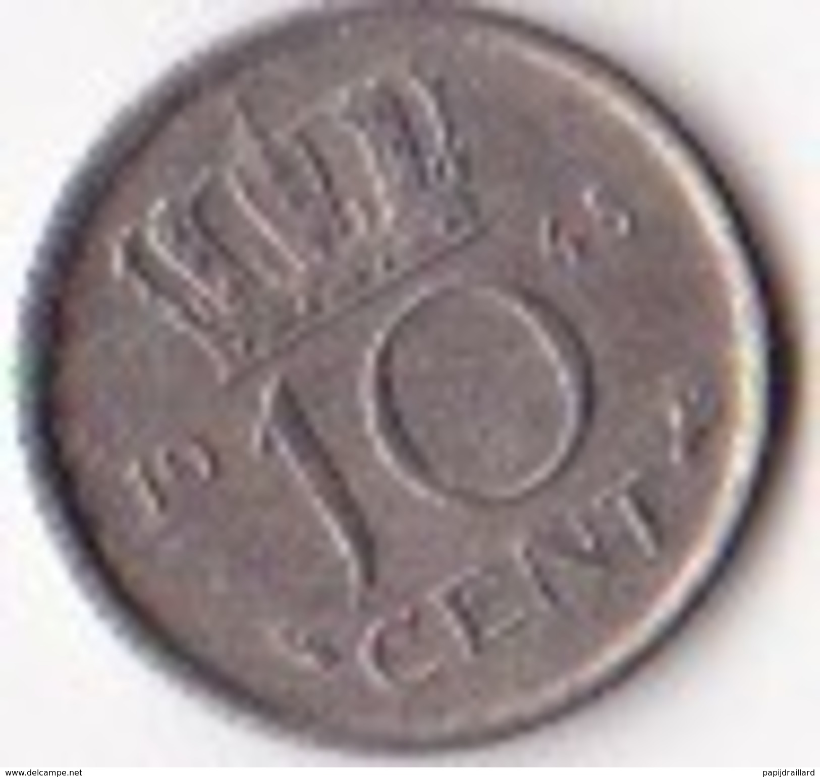 Pays-Bas  Pièce De 10 Centimes Wilhelmina 1948 - 10 Cent