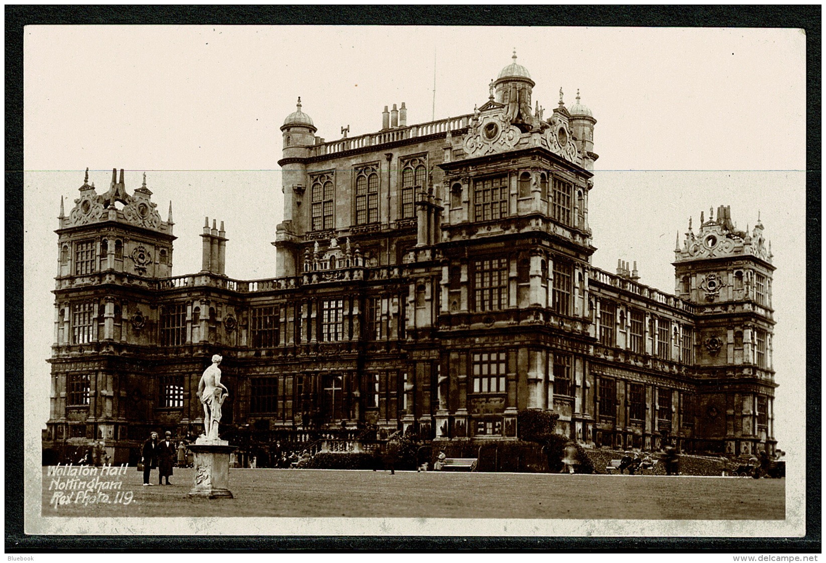 RB 1176 - Early Real Photo Postcard - Wollaton Hall Nottingham - Nottingham