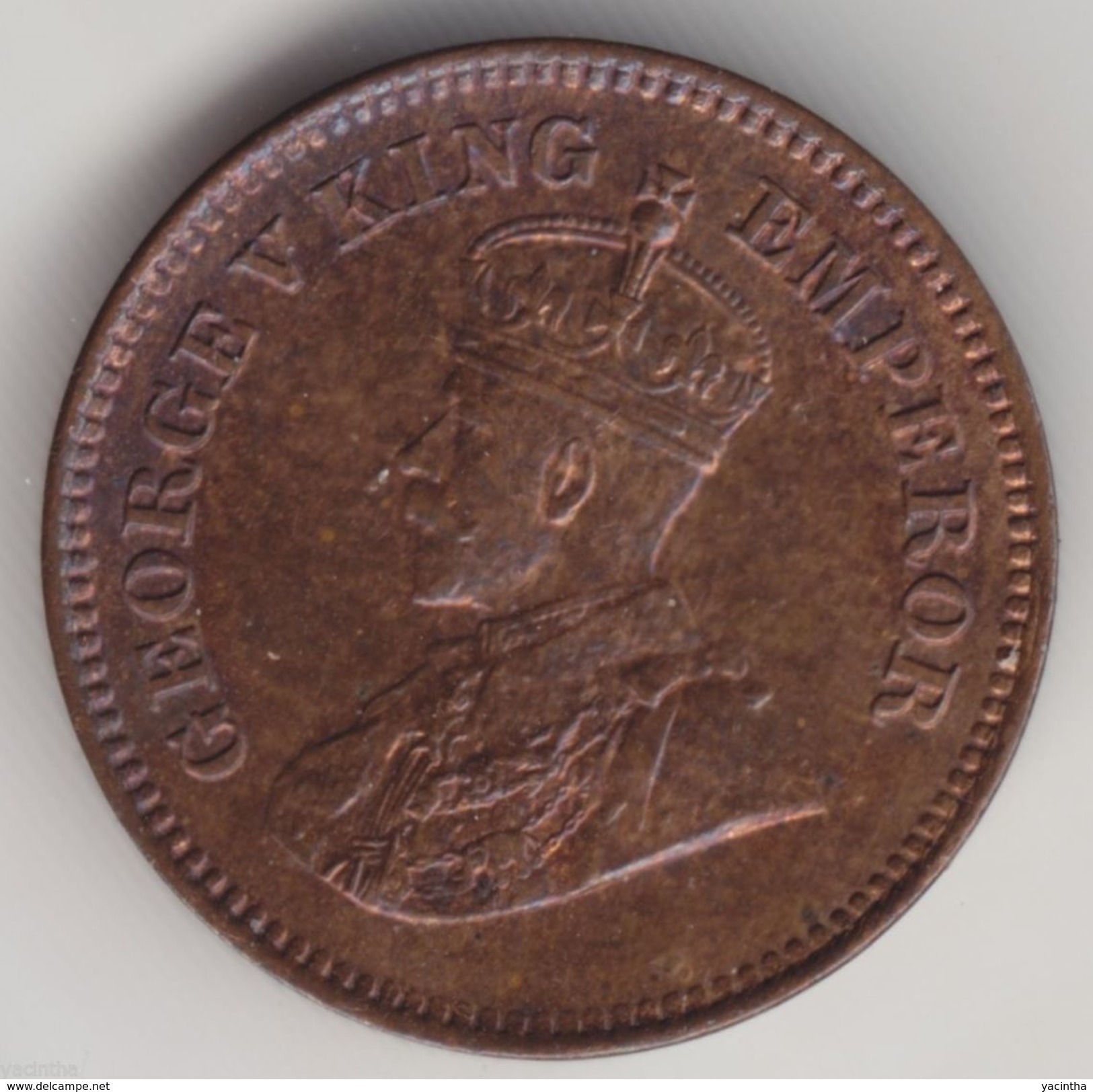 @Y@  India 1/2 Pice 1917 ( Item 4558) - Inde