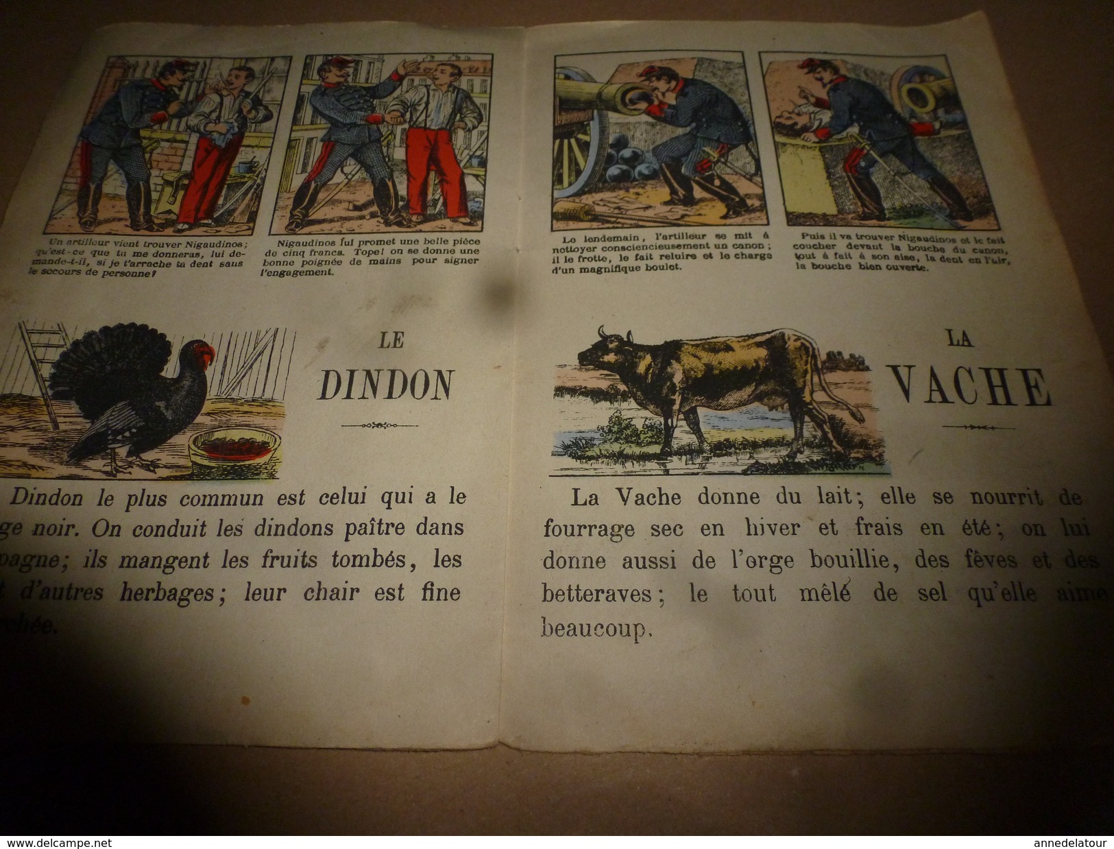 Avant 1900  Historiettes illustrées LE BON DENTISTE Edition Dehalt à Nancy ,  pour étudier la grammaire en s'amusant