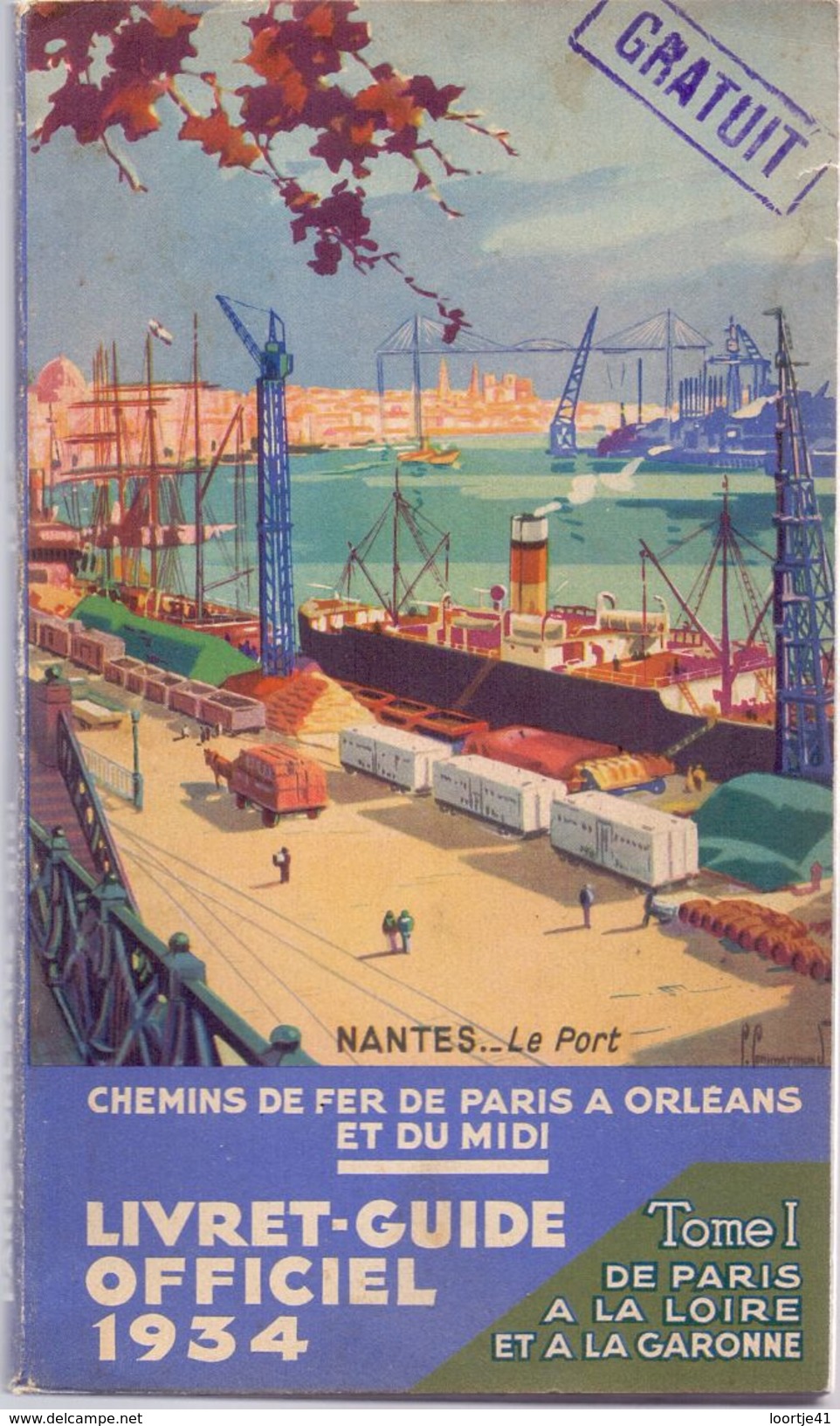 Brochure Dépliant Toerisme Tourisme - Gids Livret Guide Chemins De Fer Paris - Orleans - Midi - 1934 - Cuadernillos Turísticos