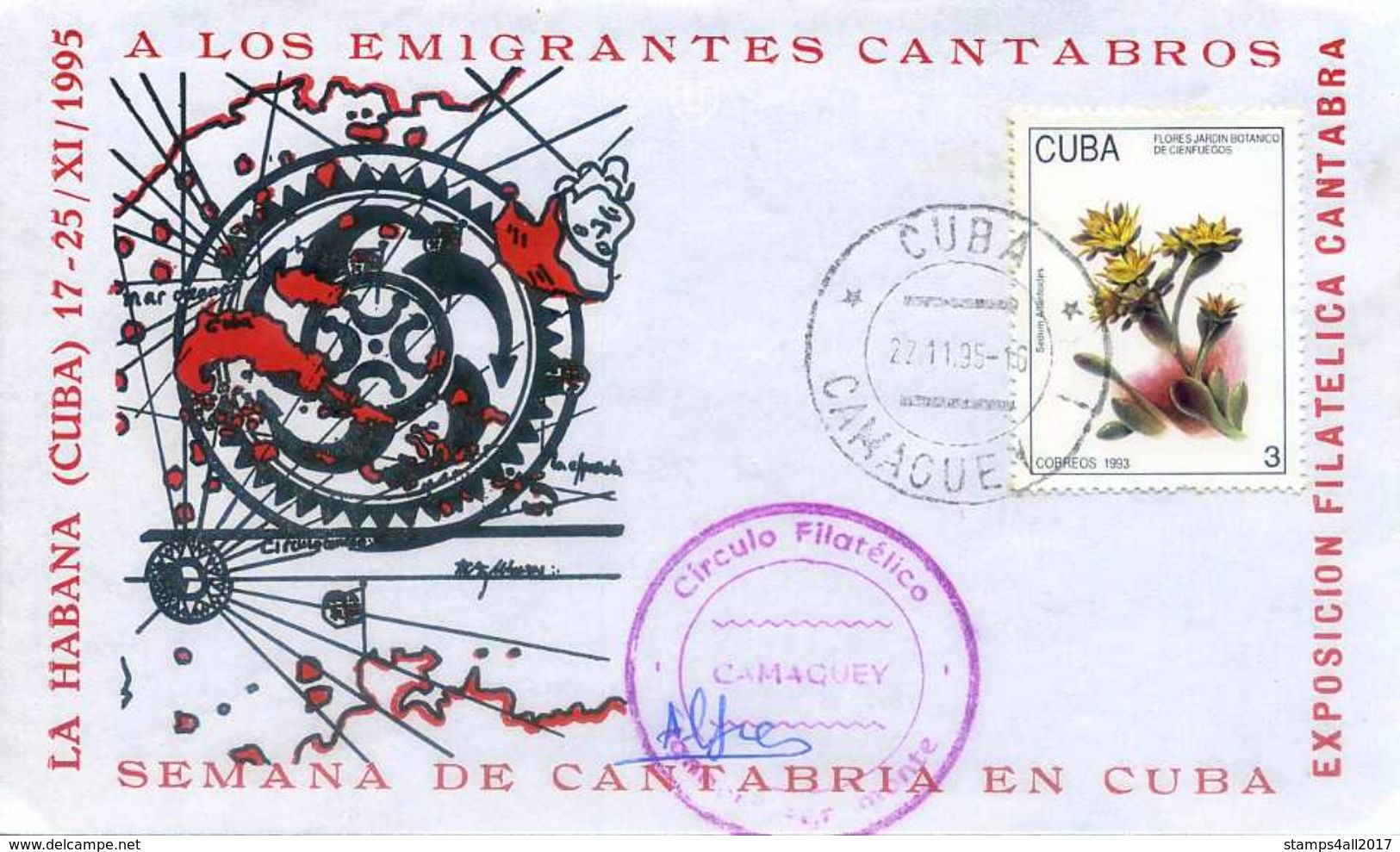 Cover From Cuba With First Cartography Of America By Juan De La Cosa, Second On Comand With Cristobal Colón - Christophe Colomb