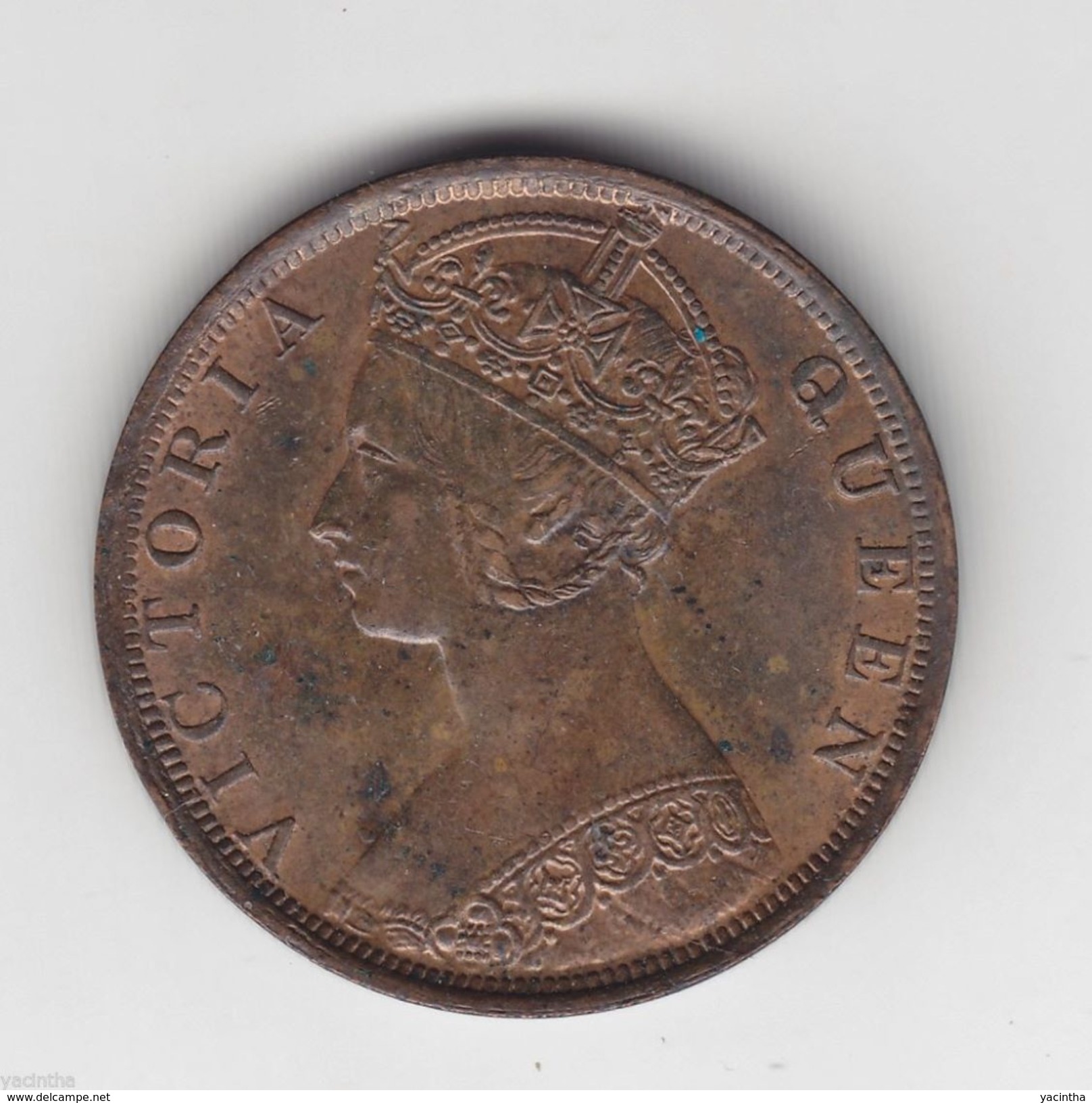 @Y@  1901 Hong Kong (British) 1 Cent Coin Victoria KM#4.3 (3116) - Hongkong