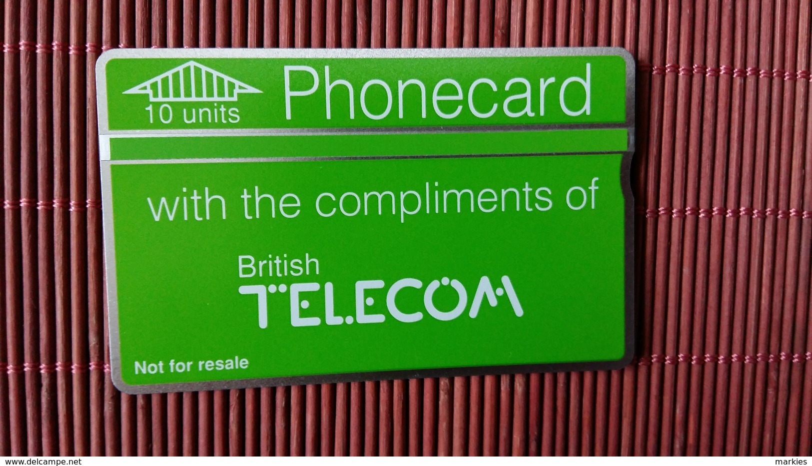 Phonecard UK With Compliments 10 Units 070 K (Mint,Neuve) Rare - BT Private Issues