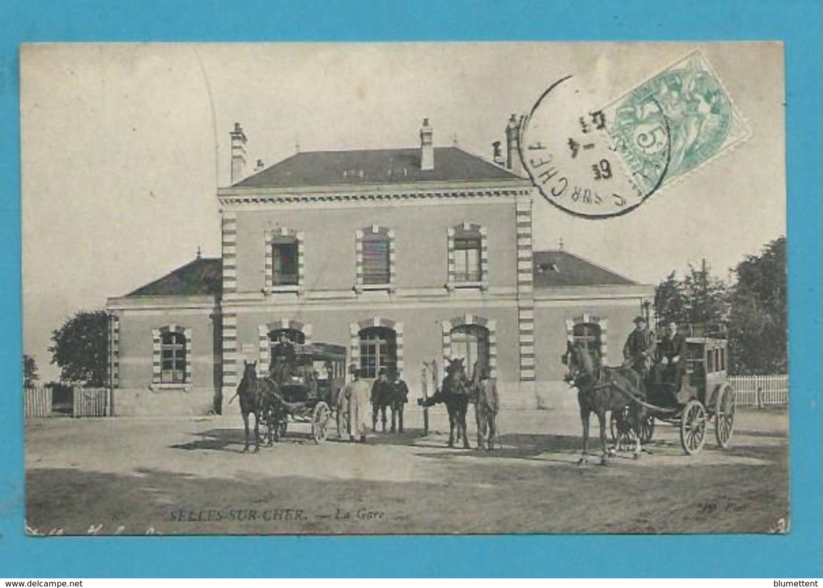 CPA Chemin De Fer La Gare SELLES-SUR-CHER 41 - Selles Sur Cher