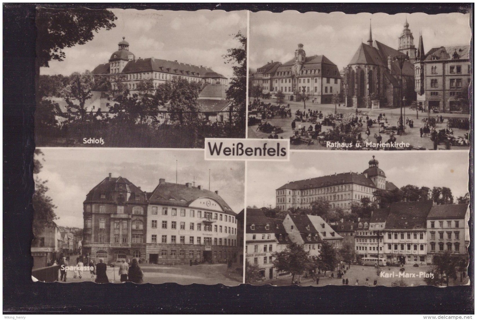 Weißenfels - S/w Mehrbildkarte 1 - Weissenfels