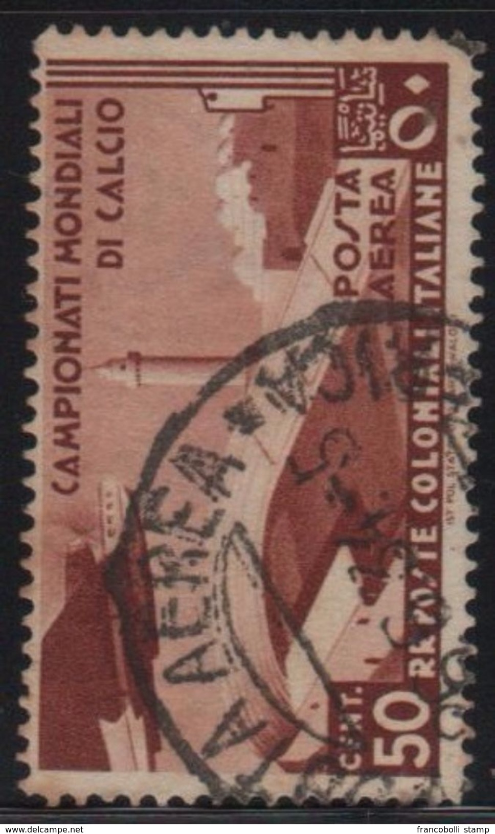 1934 Colonie Emissioni Generali Calcio 50 C. P.a. US - Emissions Générales