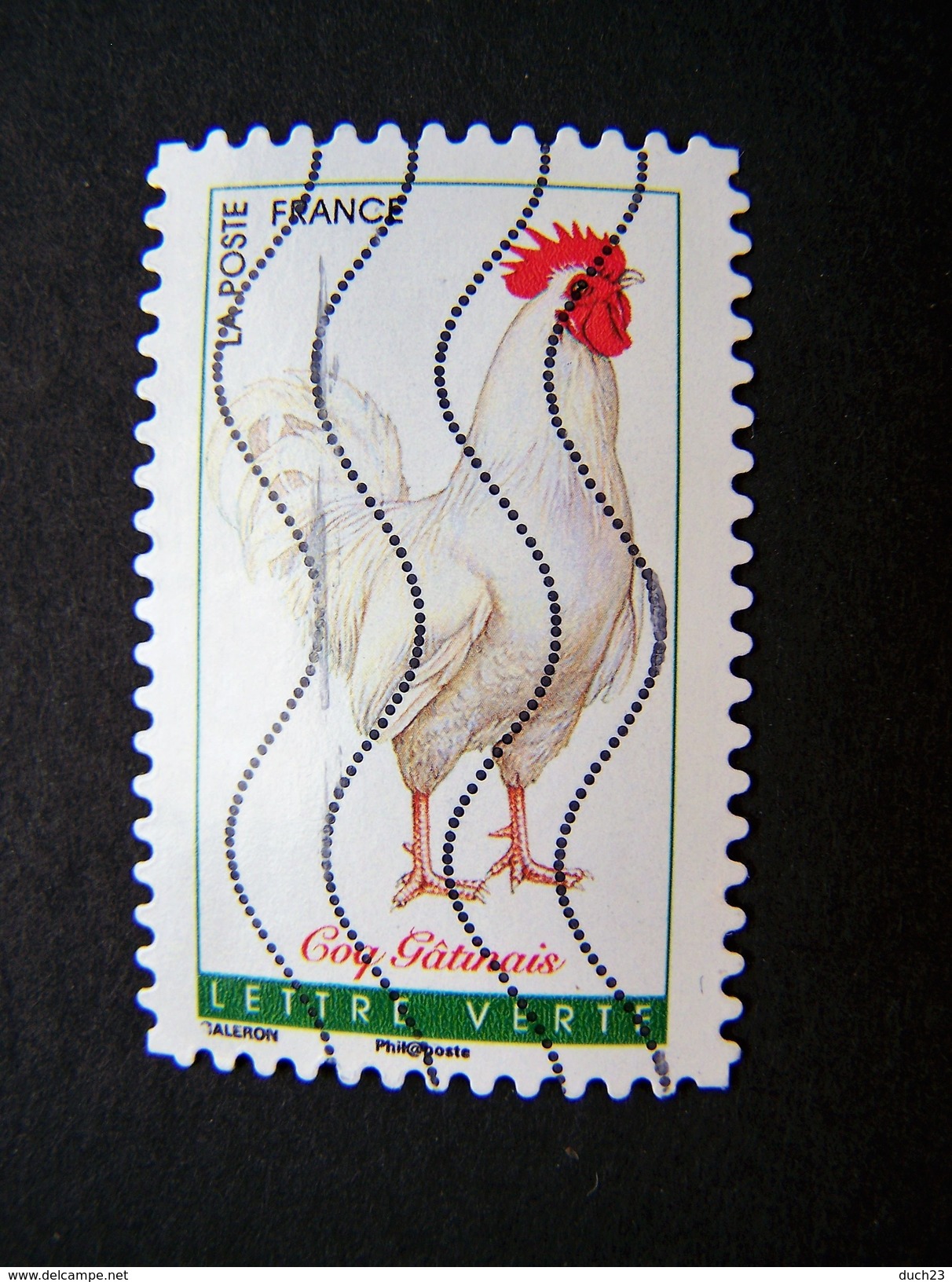 N° 1254 COQ GATINAIS OBLITERE ANNEE 2016 SERIE DU CARNET COQS DE FRANCE AUTOCOLLANT ADHESIF - Oblitérés