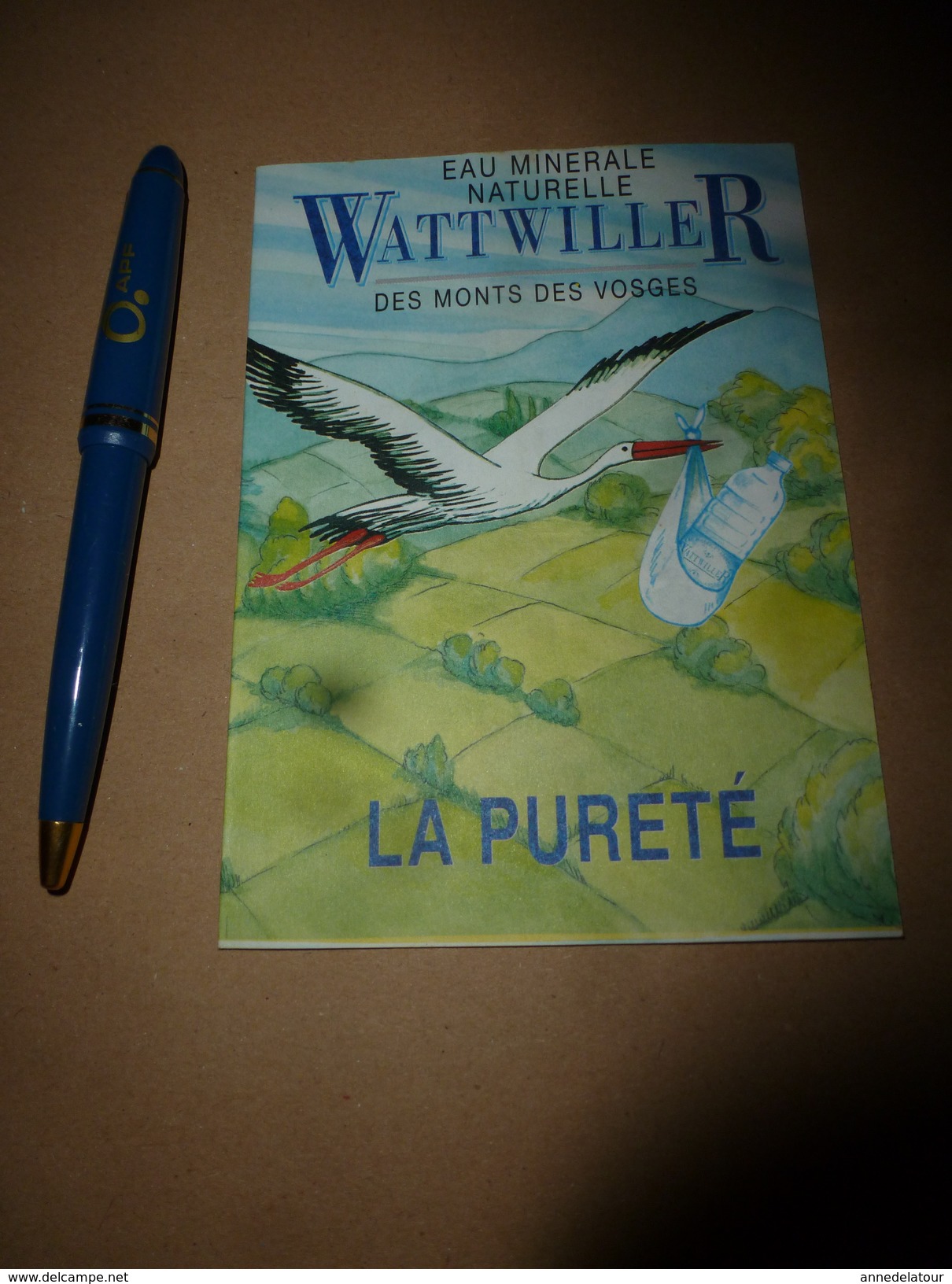 Hommage à HANSI (Jean-Jacques Waltz) Avec La Pureté De L'eau Minérale WATTWILLER Des Monts Des Vosges - Alimentaire