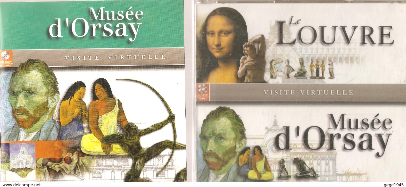 DVD   Visite  Virtuelle  Des  Musées  Du  Louvre  Et  D'Orsay   (  4  DVD ) - Documentaires