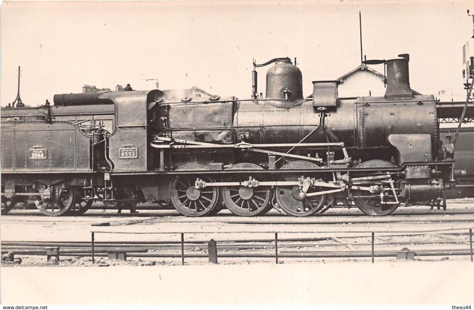 ¤¤  -   Carte-Photo  -  Les Locomotives ( P.L.M. ) Machine N° 4551   -  ¤¤ - Materiale