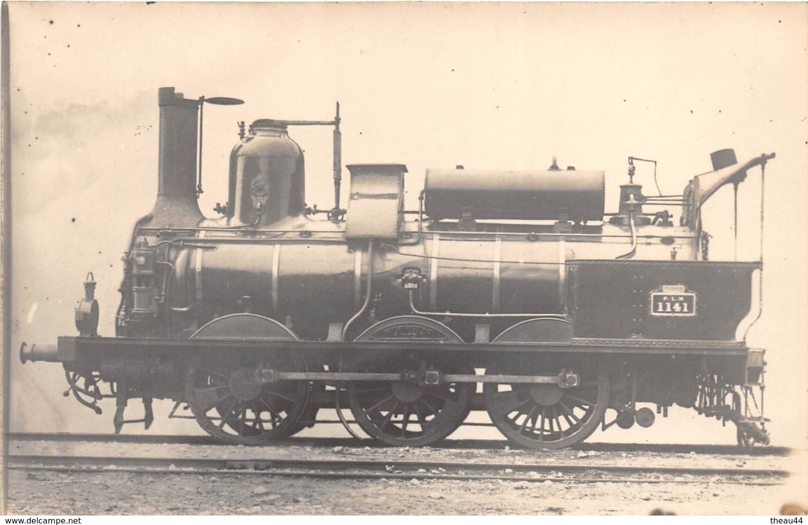 ¤¤  -   Carte-Photo  -  Les Locomotives ( P.L.M. ) Machine N° 1141    -  ¤¤ - Matériel