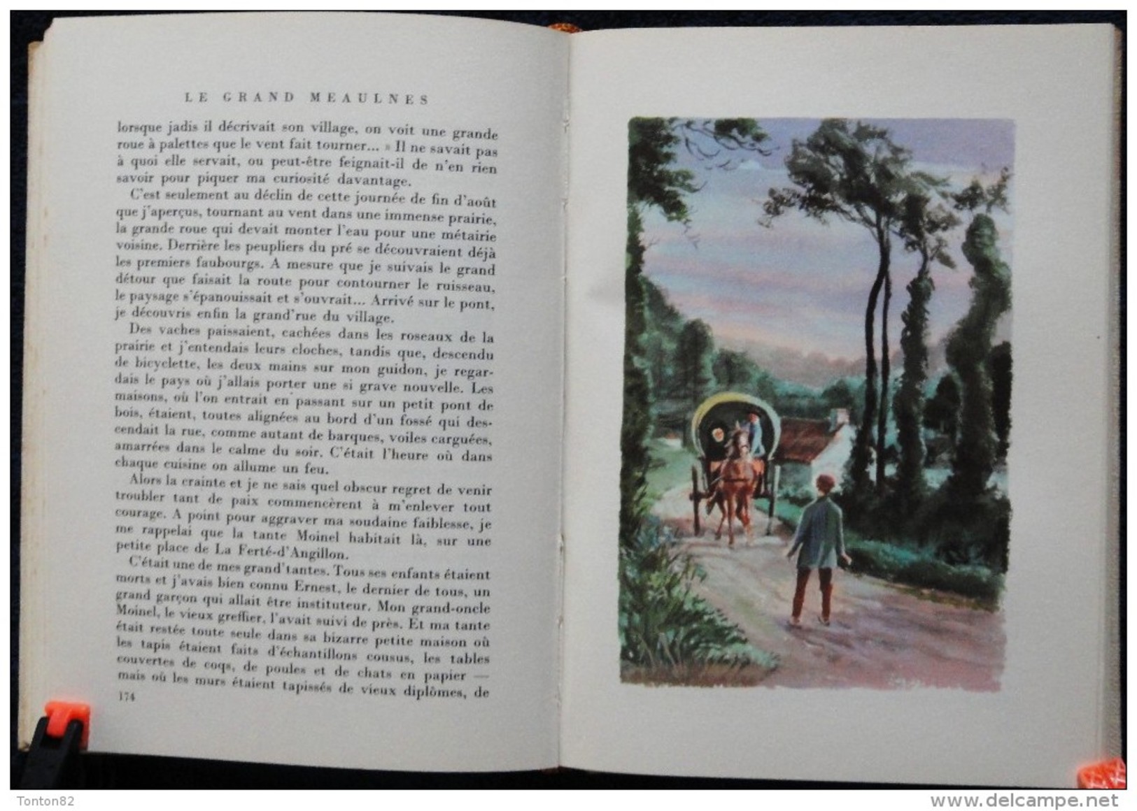 Alain Fournier - Le Grand Meaulnes - Bibliothèque Super  Rouge et Or - ( 1955 ) .