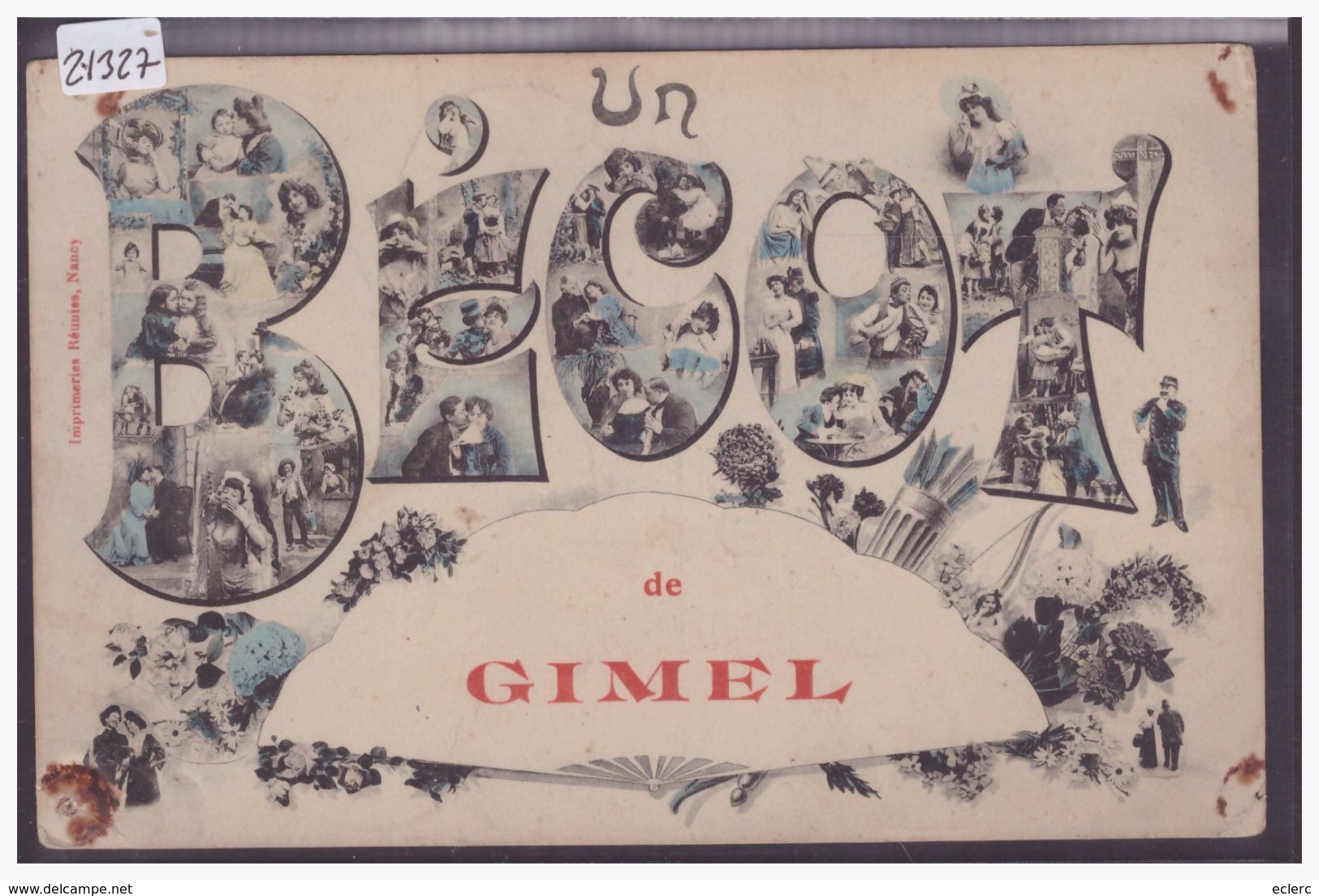 DISTRICT D'AUBONNE - UN BECOT DE GIMEL - B ( TROUS D'EPINGLE AUX COINS ) - Gimel