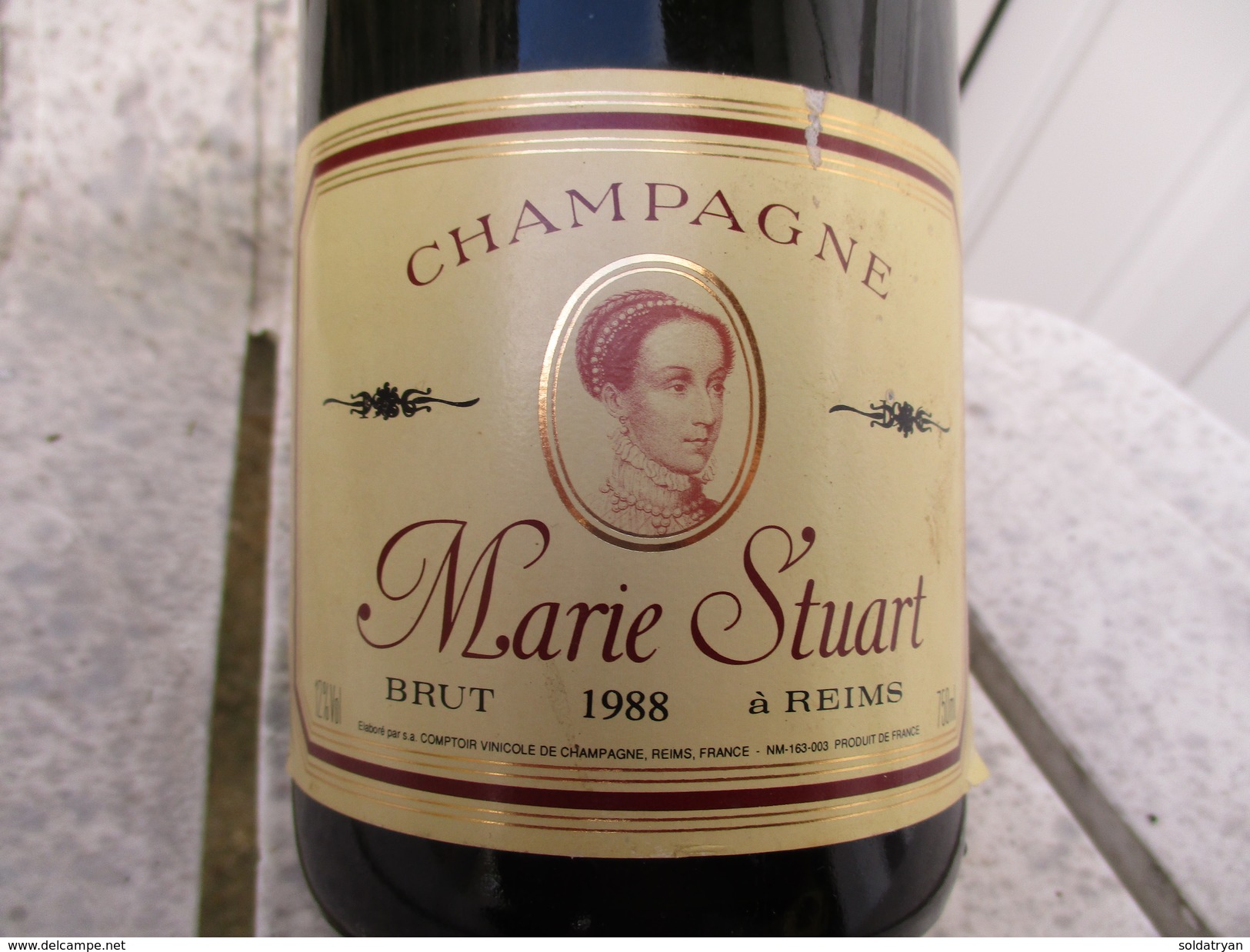 MARIE STUART Vintage 1988 Brut 0,75L REIMS Champagne Bouteille - Champagne & Mousseux