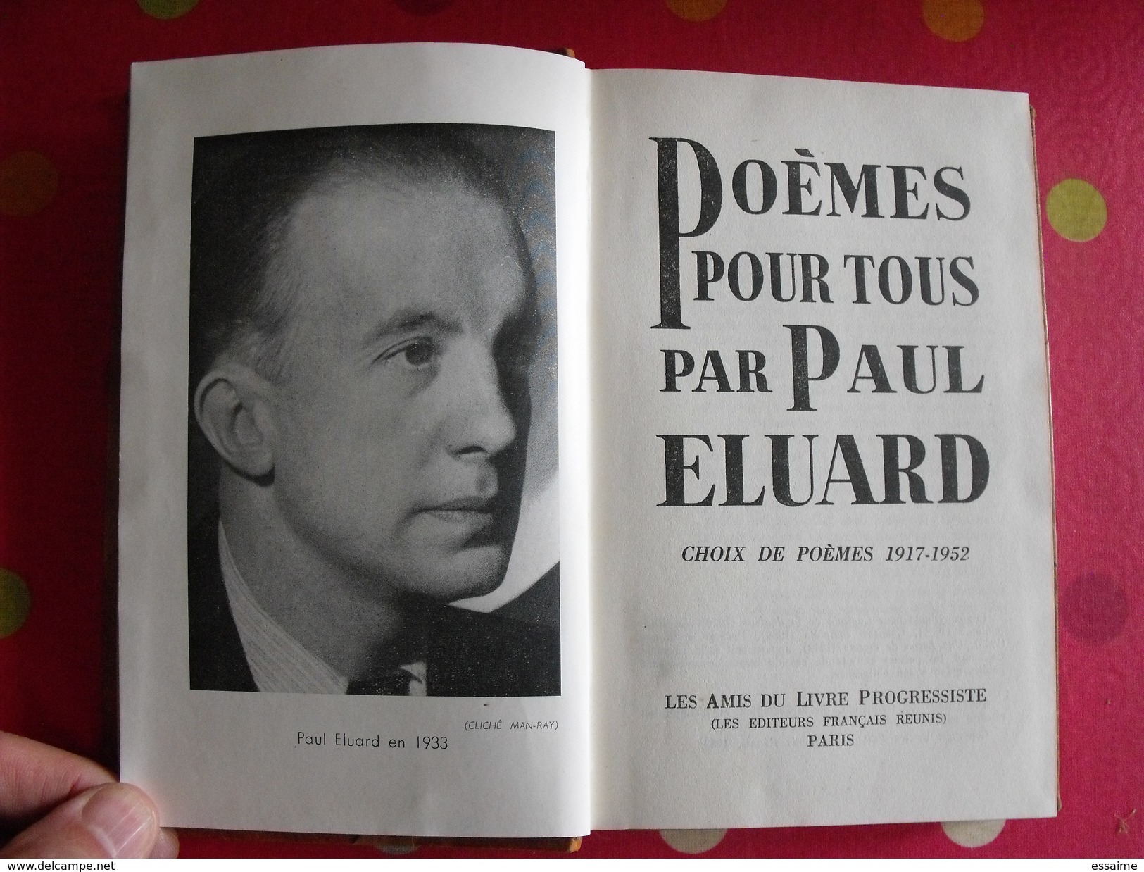 Paul Eluard. Poèmes Pour Tous. 1952. Choix De Poèmes 1917-1952. Belle Reliure - Autores Franceses