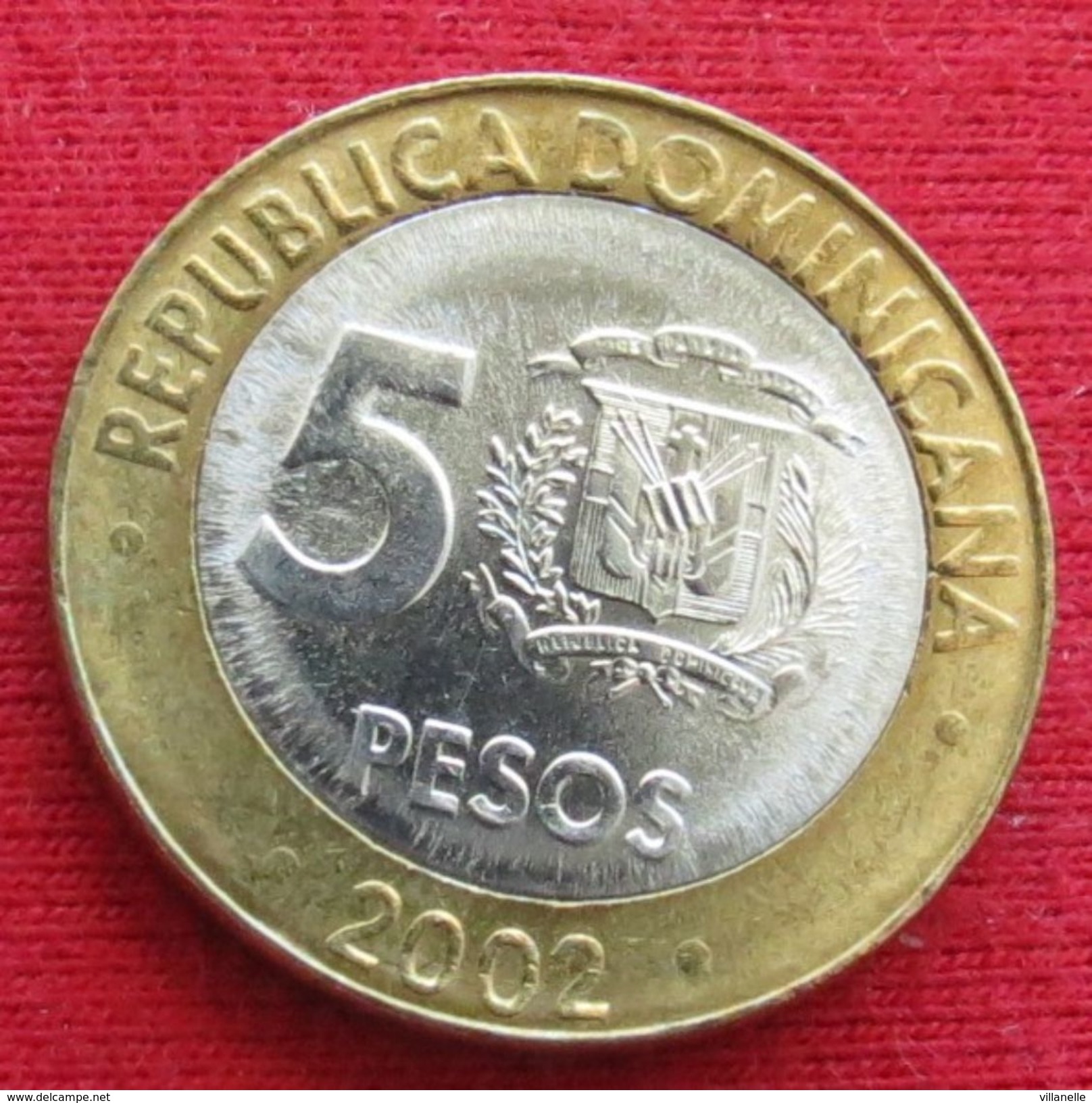 Dominicana 5 Pesos 2002 KM# 89 Dominican Republic - Dominicaine