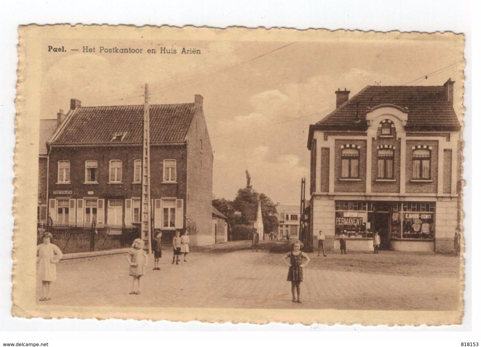 Paal - Het Postkantoor En Huis Ariën - Beringen