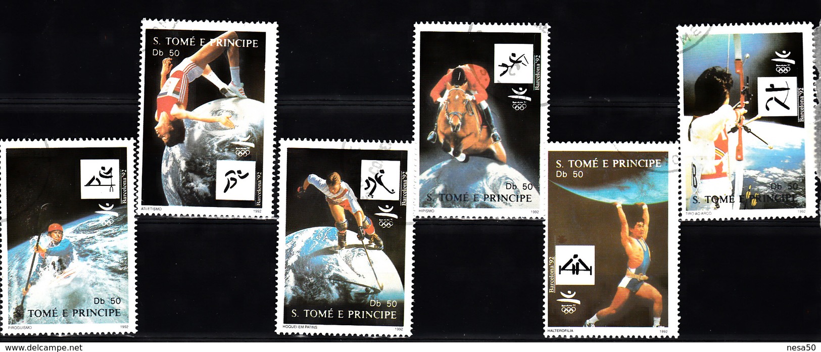 Sao Tome En Principe 1992 Mi Nr 1317 - 1322, Olympische Zomerspelen, Barcelona - Sao Tome En Principe