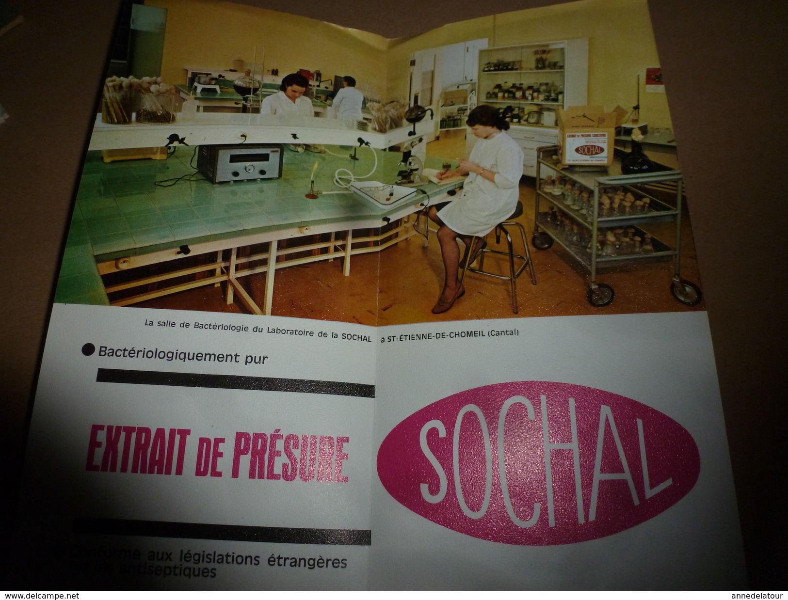 1960-1970  De La Présure Dépend La Qualité De Vos Fromages: édit. SOCHAL à St-Etienne-de-Chomeil - Alimentaire