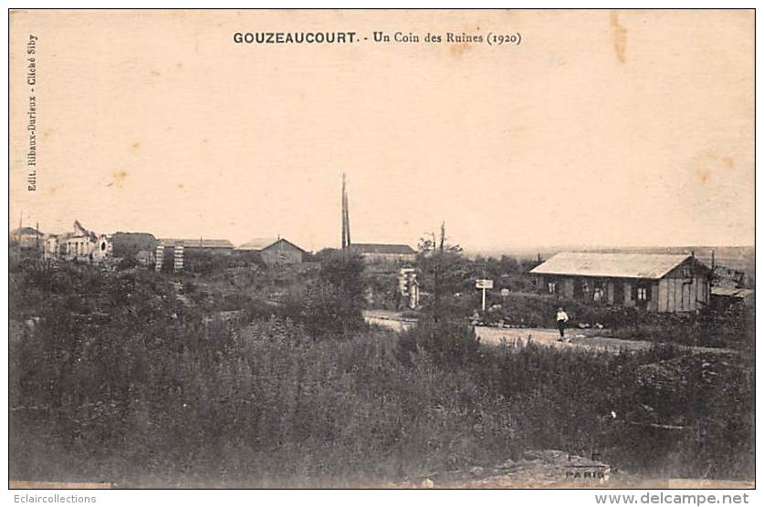 Gauzeaucourt         59        Un Coin Des Ruines           (voir Scan) - Other & Unclassified