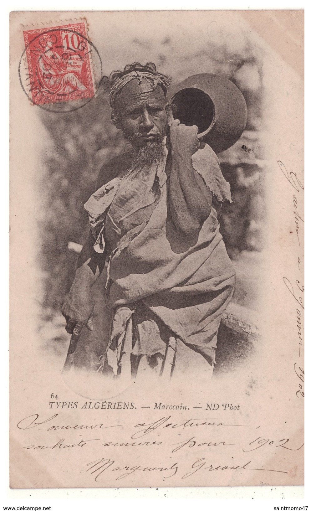 ALGÉRIE . TYPES ALGÉRIENS . MAROCAIN - Réf. N°5466 - - Scènes & Types