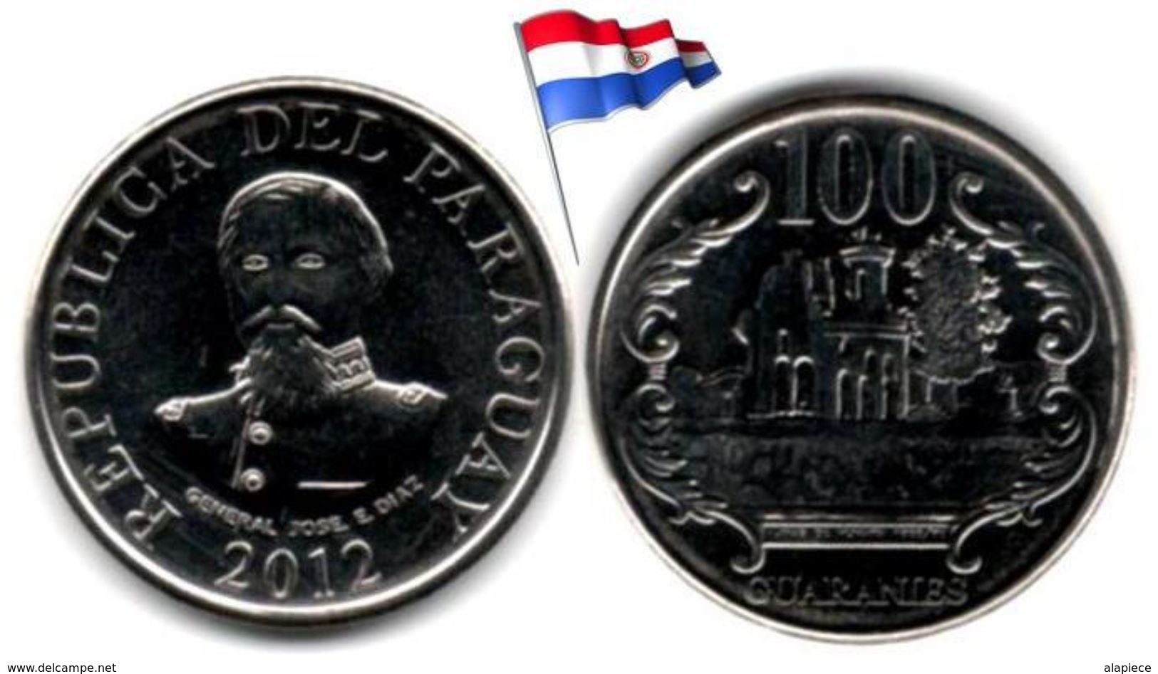 Paraguay - 100 Guaranies 2012 (UNC) - Paraguay