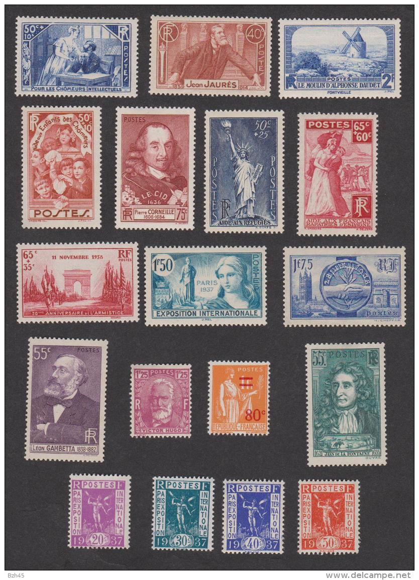 Entre 1933 Et 1938  Timbres Neufs **   YT 89,10 &euro; - Neufs