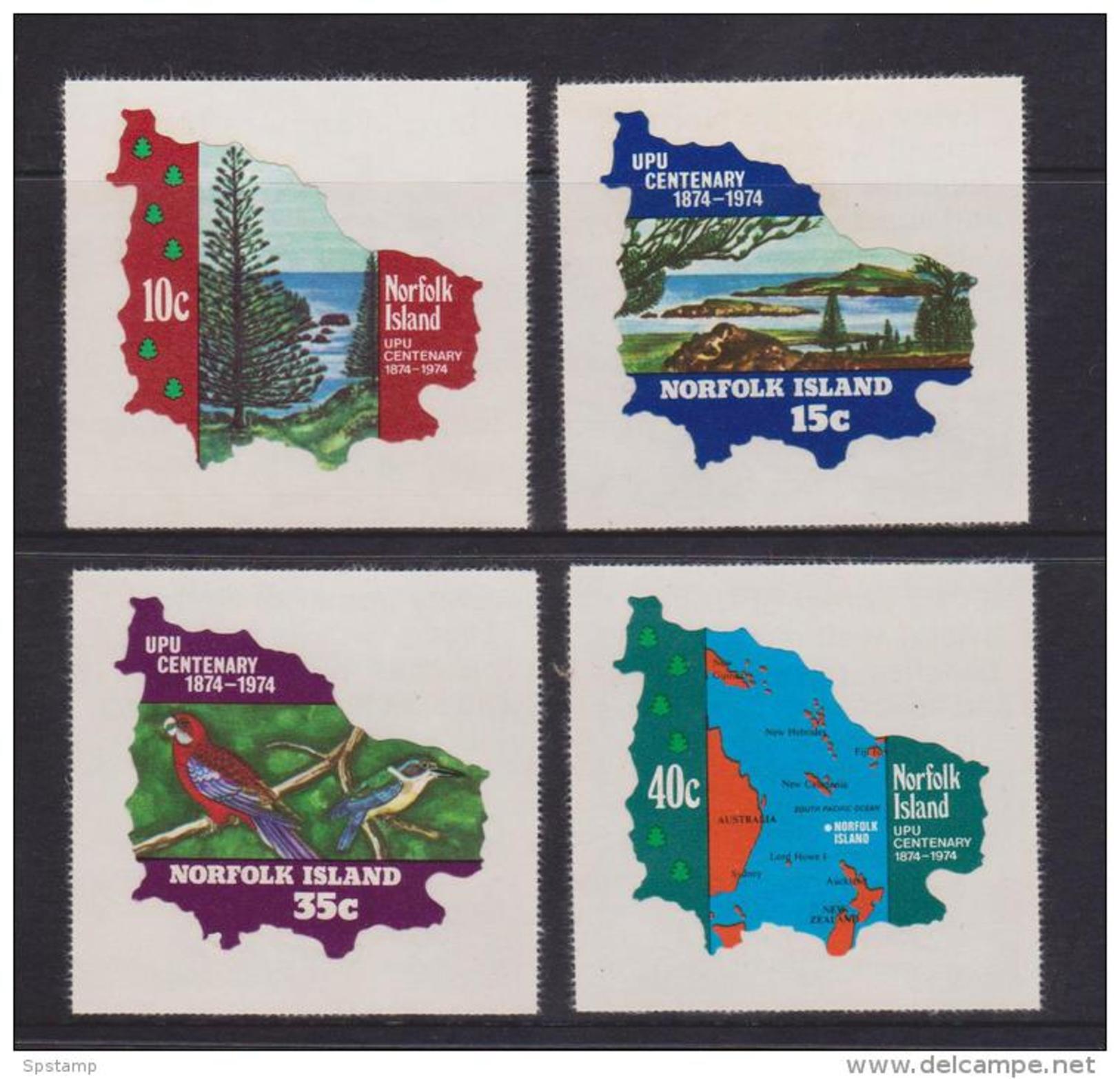 Norfolk Island 1974 UPU Self Adhesive Set 4 MNH - Norfolk Island