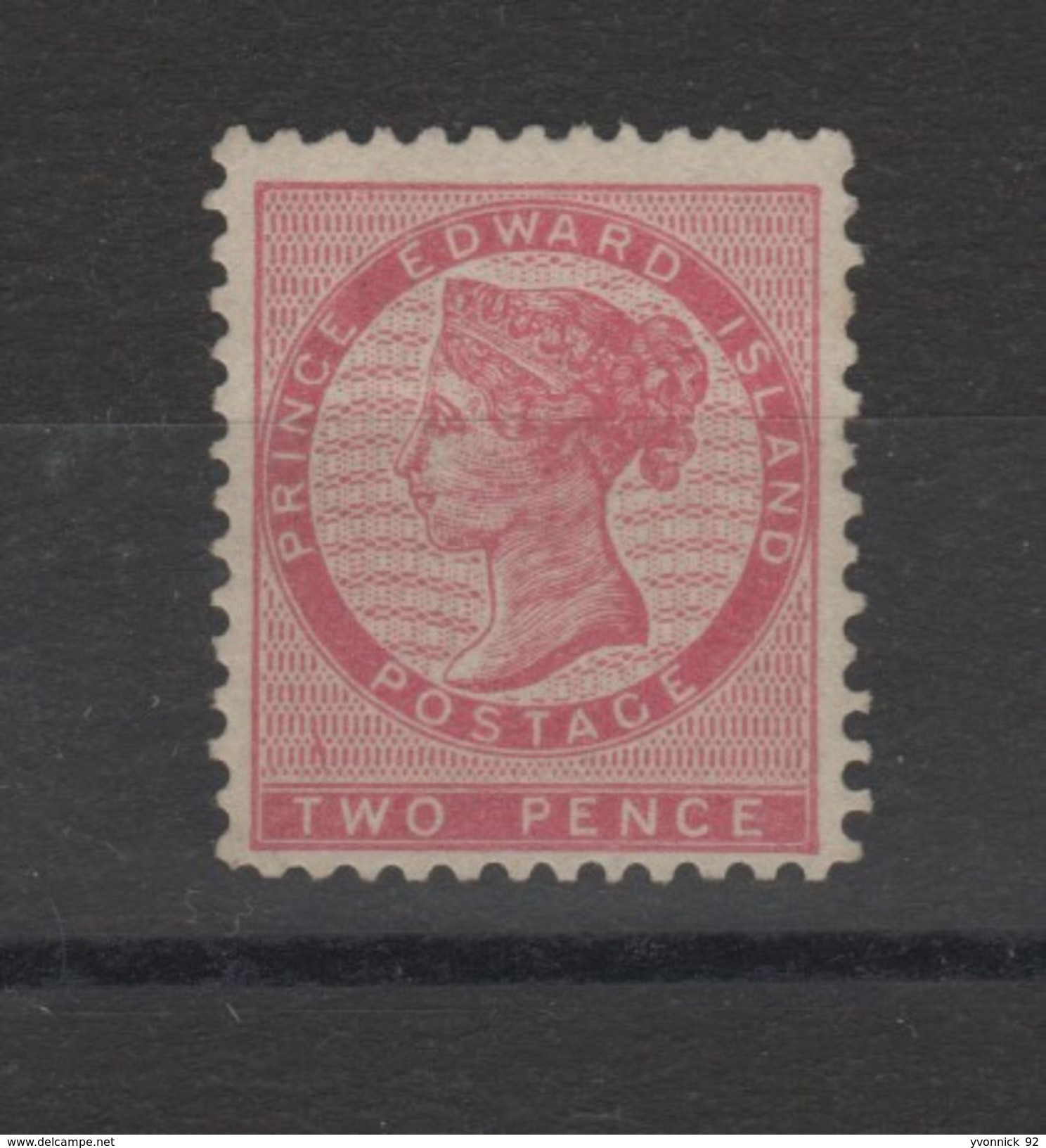 Amérique - Ile- Du-Prince Edouard (1861) Reine Vitoria  Signé Brun ( Two Pence) - Isla  Del Príncipe Eduardo