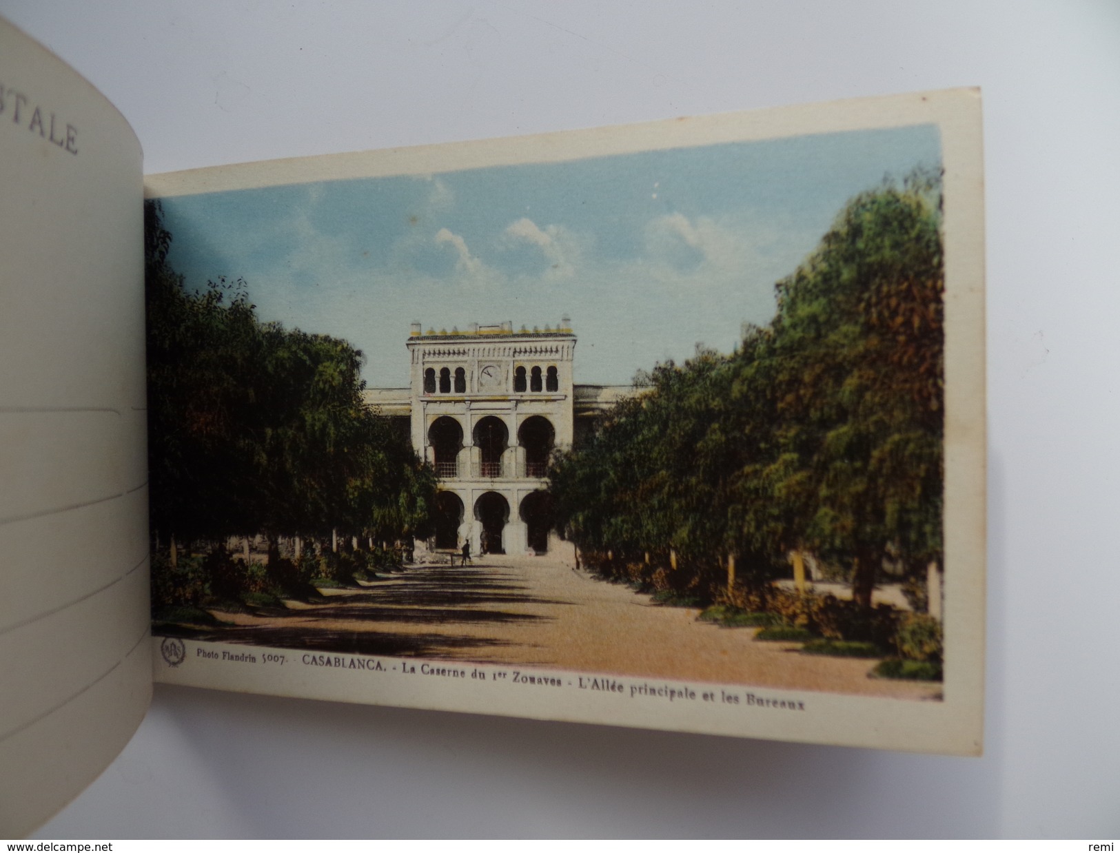 Souvenir du 1er Régiment de ZOUAVES à CASABLANCA Carnet de 18 Cartes Militaire Soldat Armée Guerre Caserne Infanterie