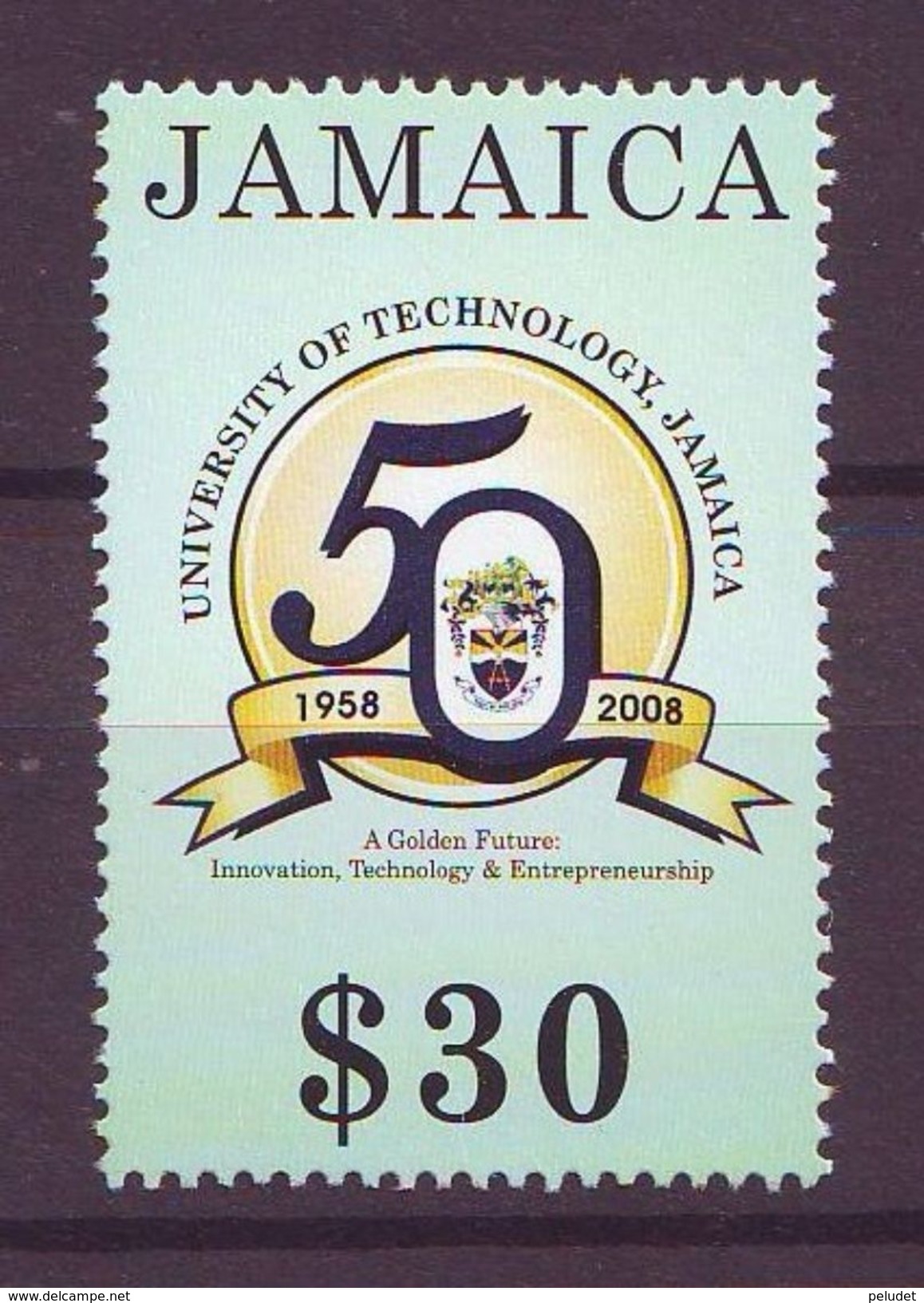 Jamaica 2008 The 50th Anniversary Of The University Of Technology - 1v ** Mi 1151, Sn 1081, Yt 1147, Sg 1149 - Jamaica (1962-...)