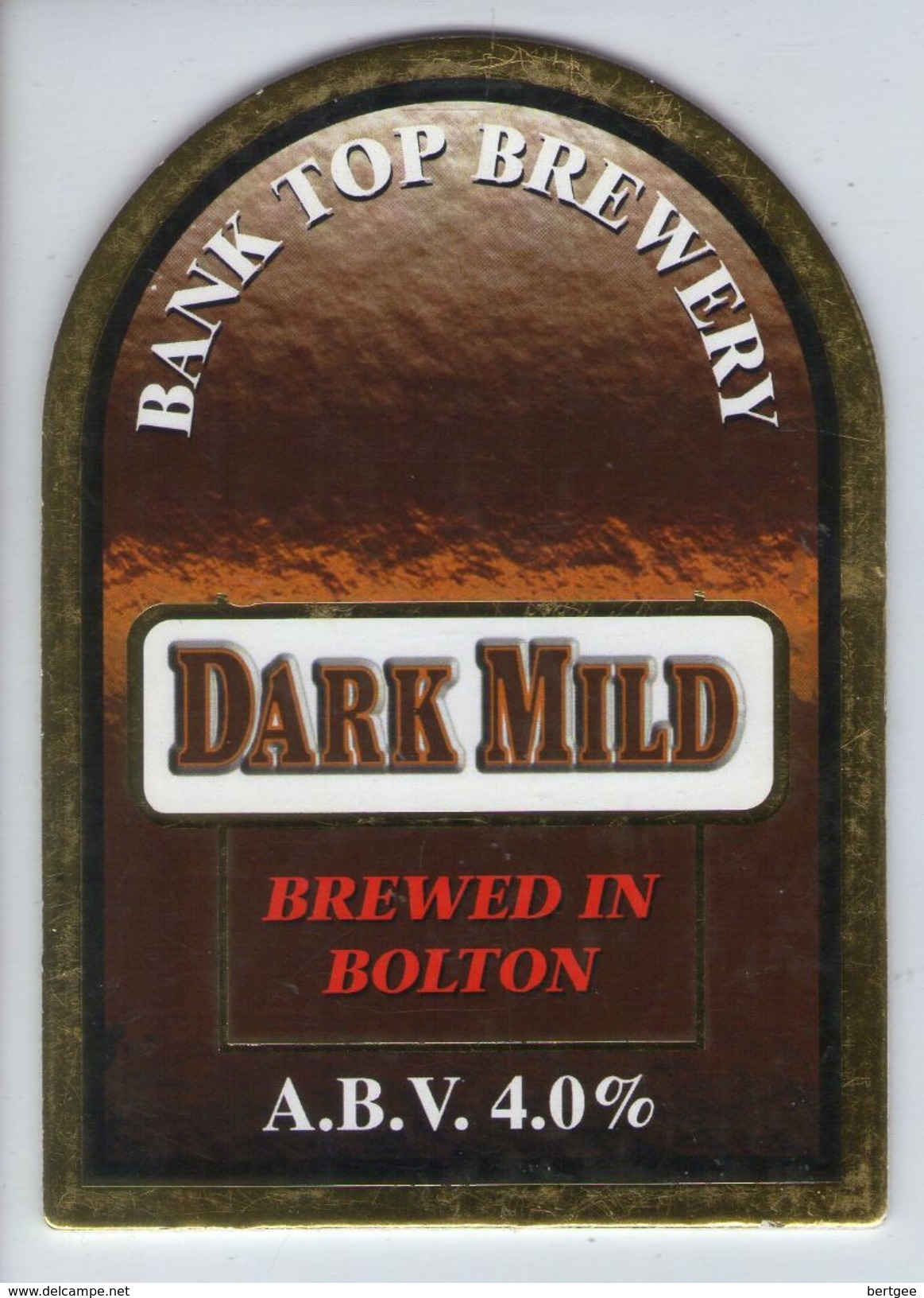 BANK TOP BREWERY (BOLTON, ENGLAND) - DARK MILD (2) - PUMP CLIP FRONT - Signs