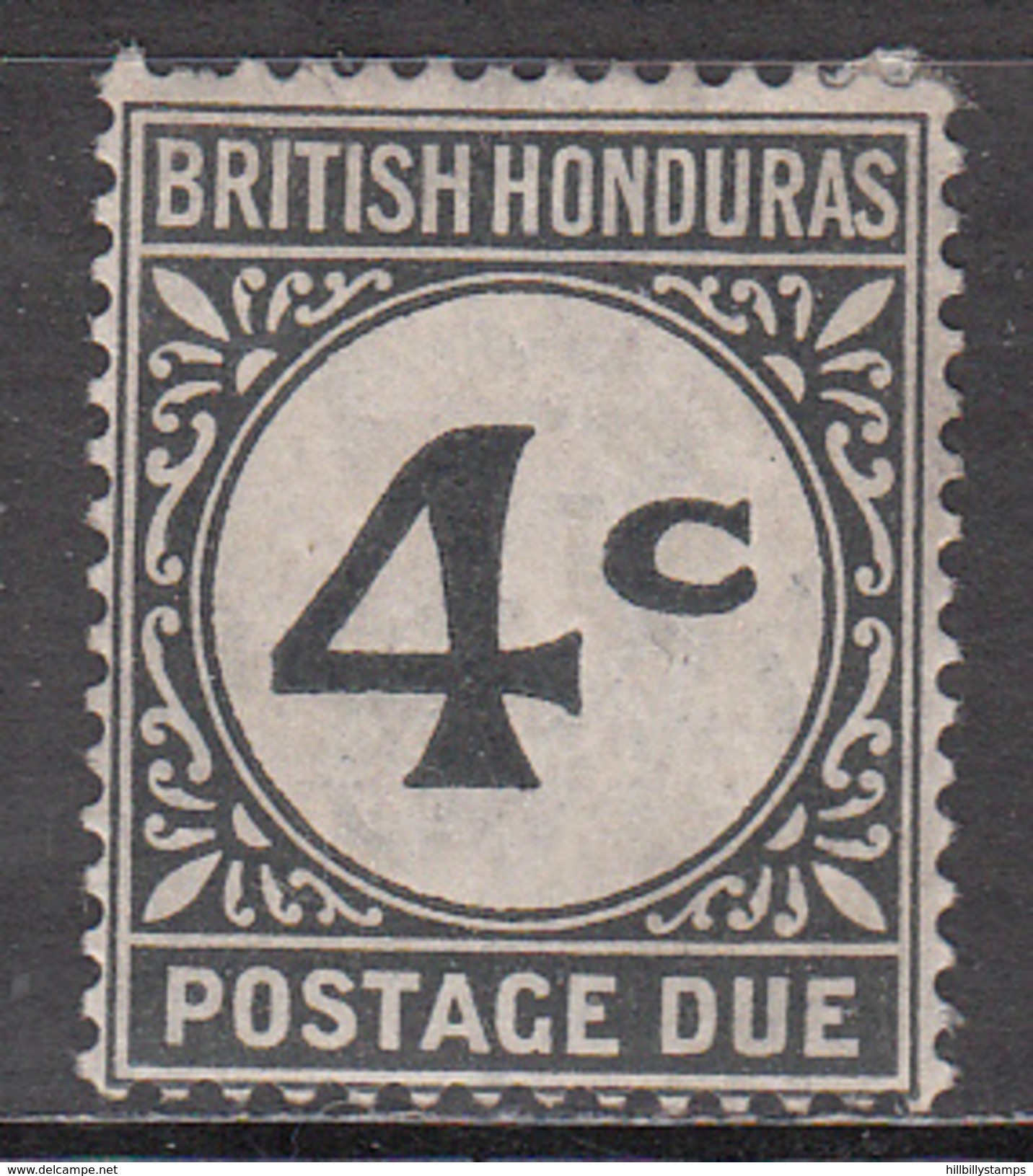 BR. HONDURAS      SCOTT NO.  J3    MINT HINGED    YEAR  1923 - Honduras Británica (...-1970)