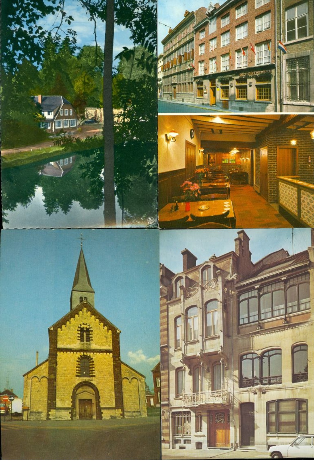 Beau lot de 60 cartes postales S.- M. grand format couleurs de Belgique  Mooi lot 60 postkaarten van België gr. form.