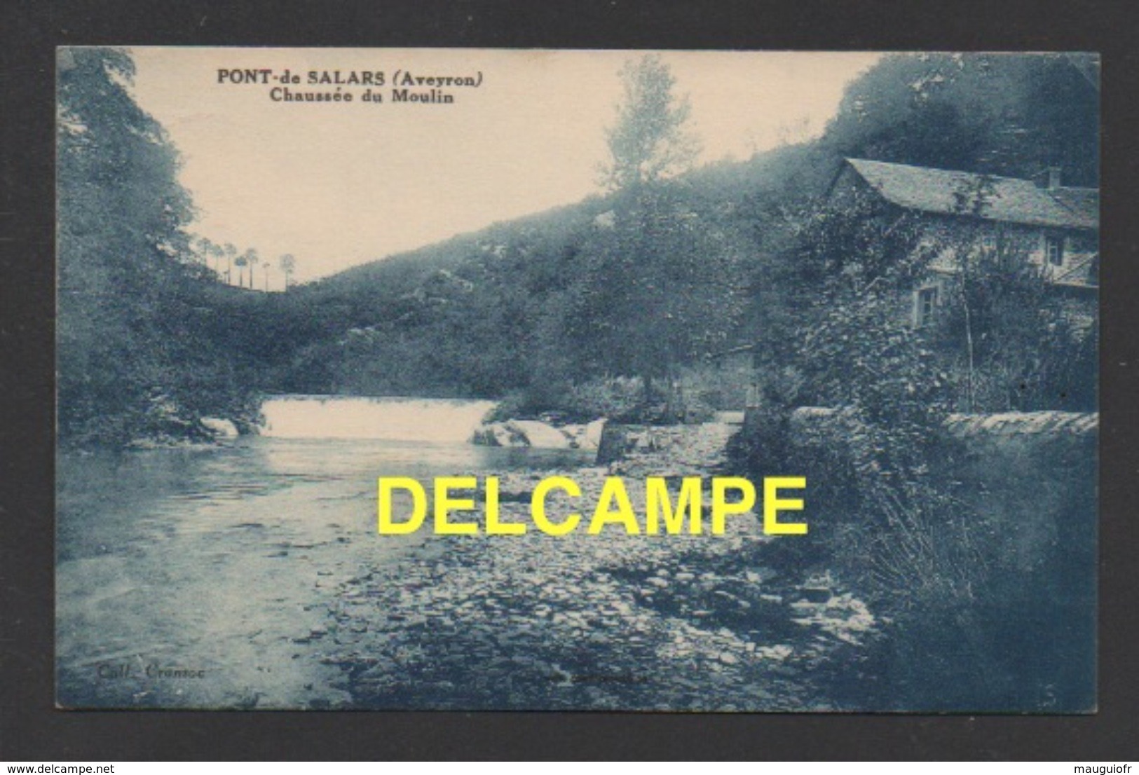 DD / 12 AVEYRON / PONT-DE-SALARS / CHAUSSÉE DU MOULIN  / CIRCULÉE EN 1933 - Other & Unclassified