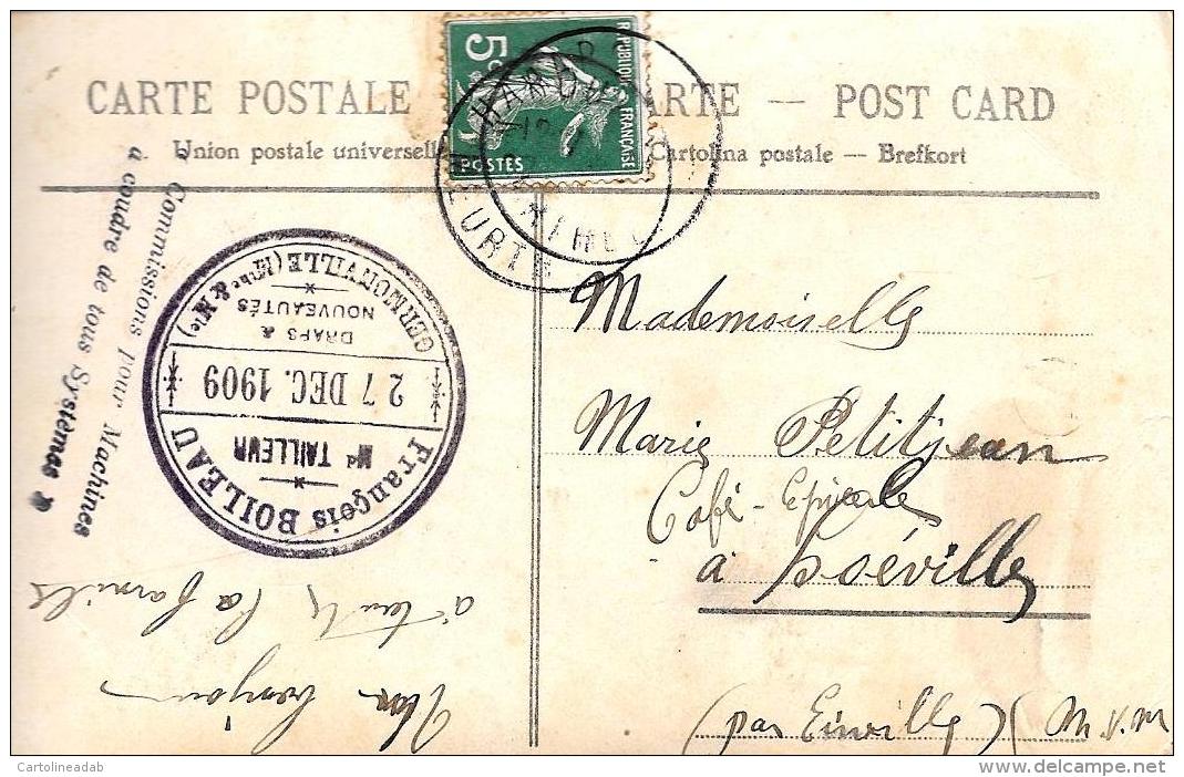 [DC11148] CPA - COPPIA DI INNAMORATI - Viaggiata1909 - Old Postcard - Coppie